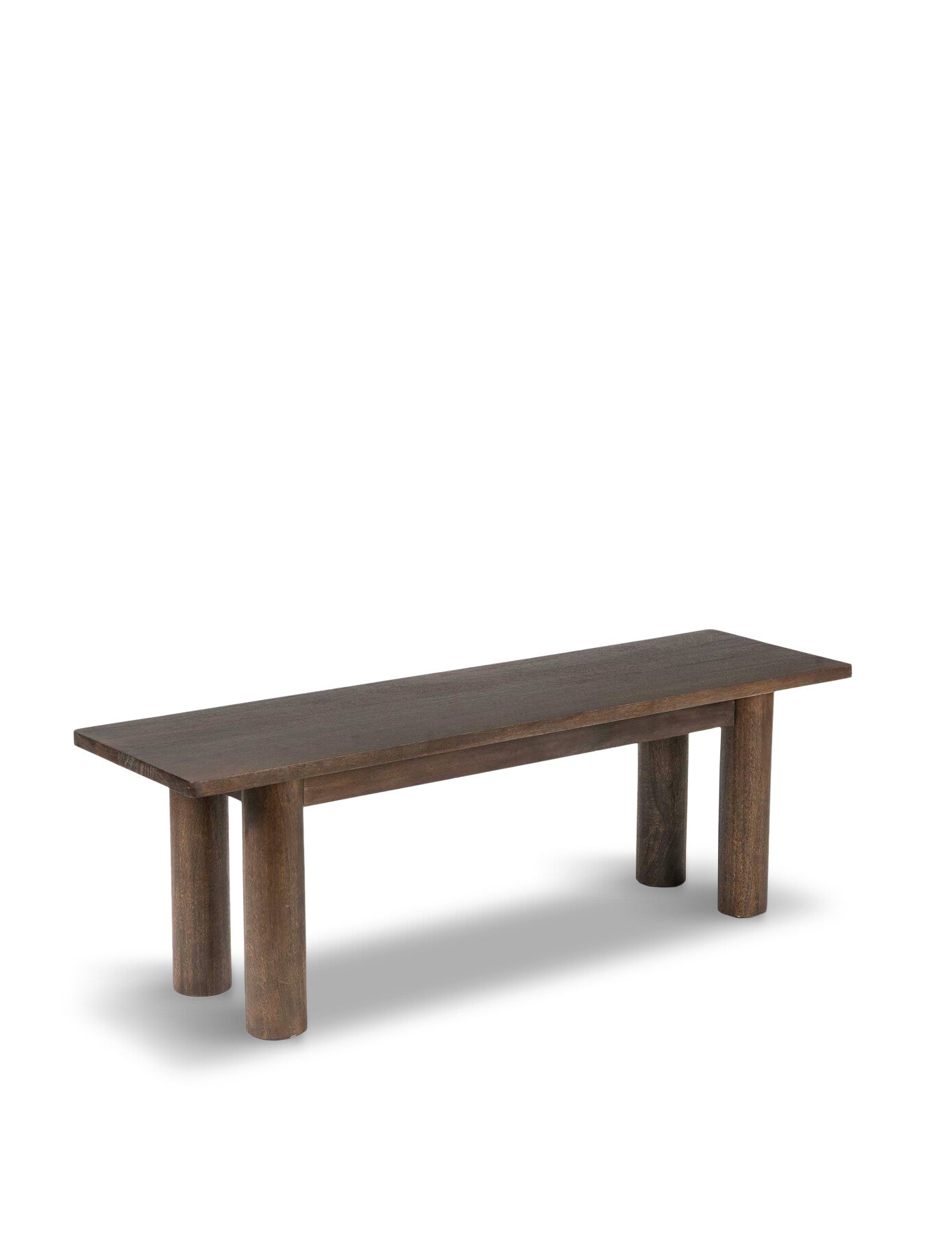Agra Dark Mango Wood 140Cm Dining Bench
