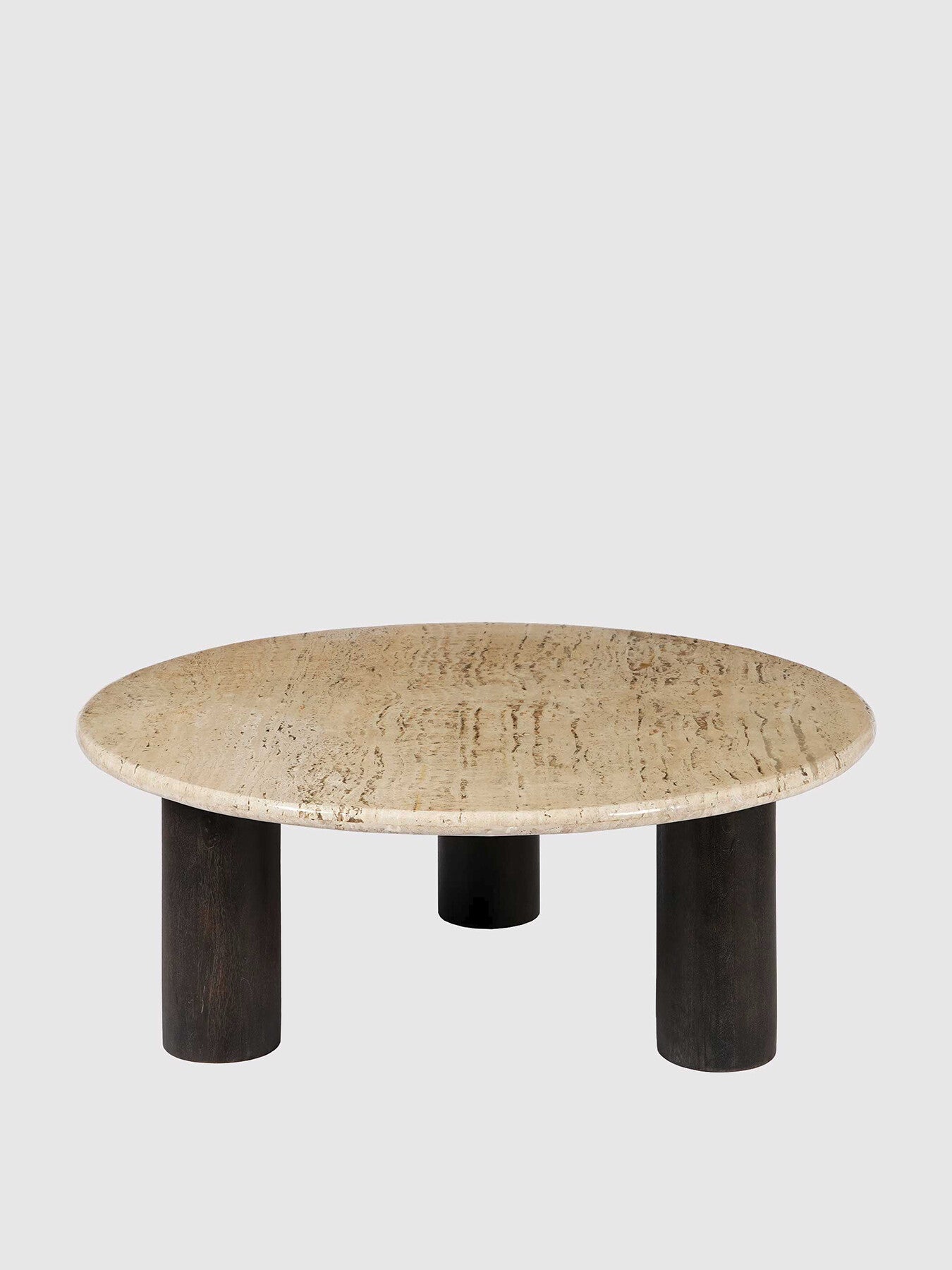 Agra Round Travertine Coffee Table