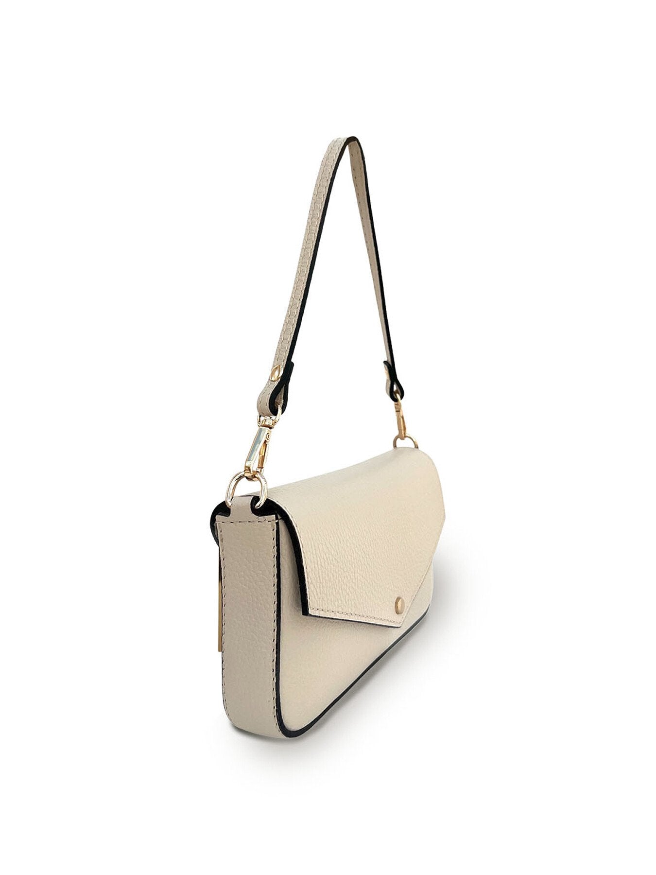 The Munro Stone Leather Shoulder Bag