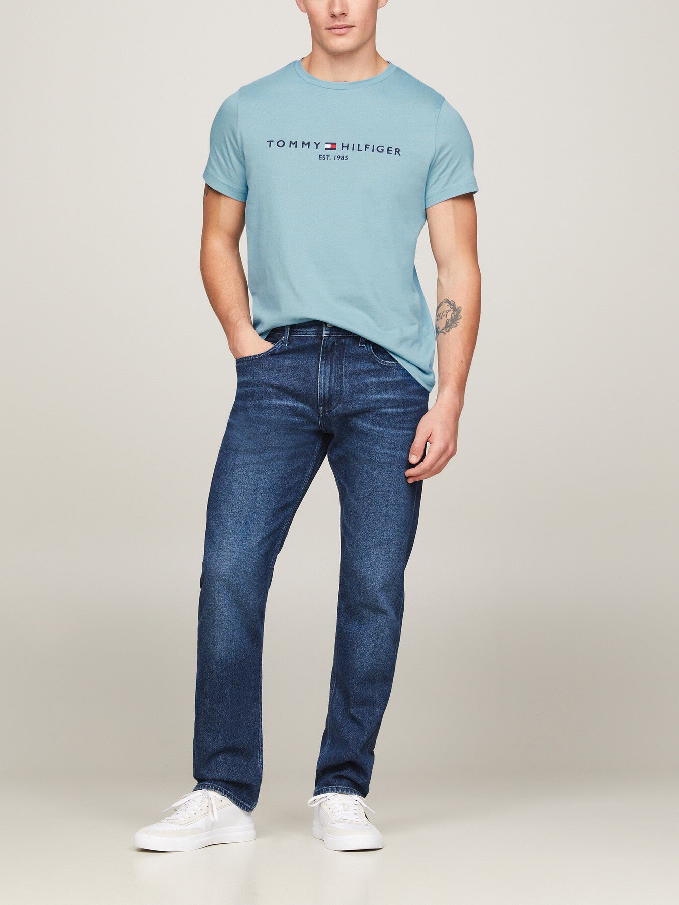 Logo Embroidery Slim Fit T-Shirt