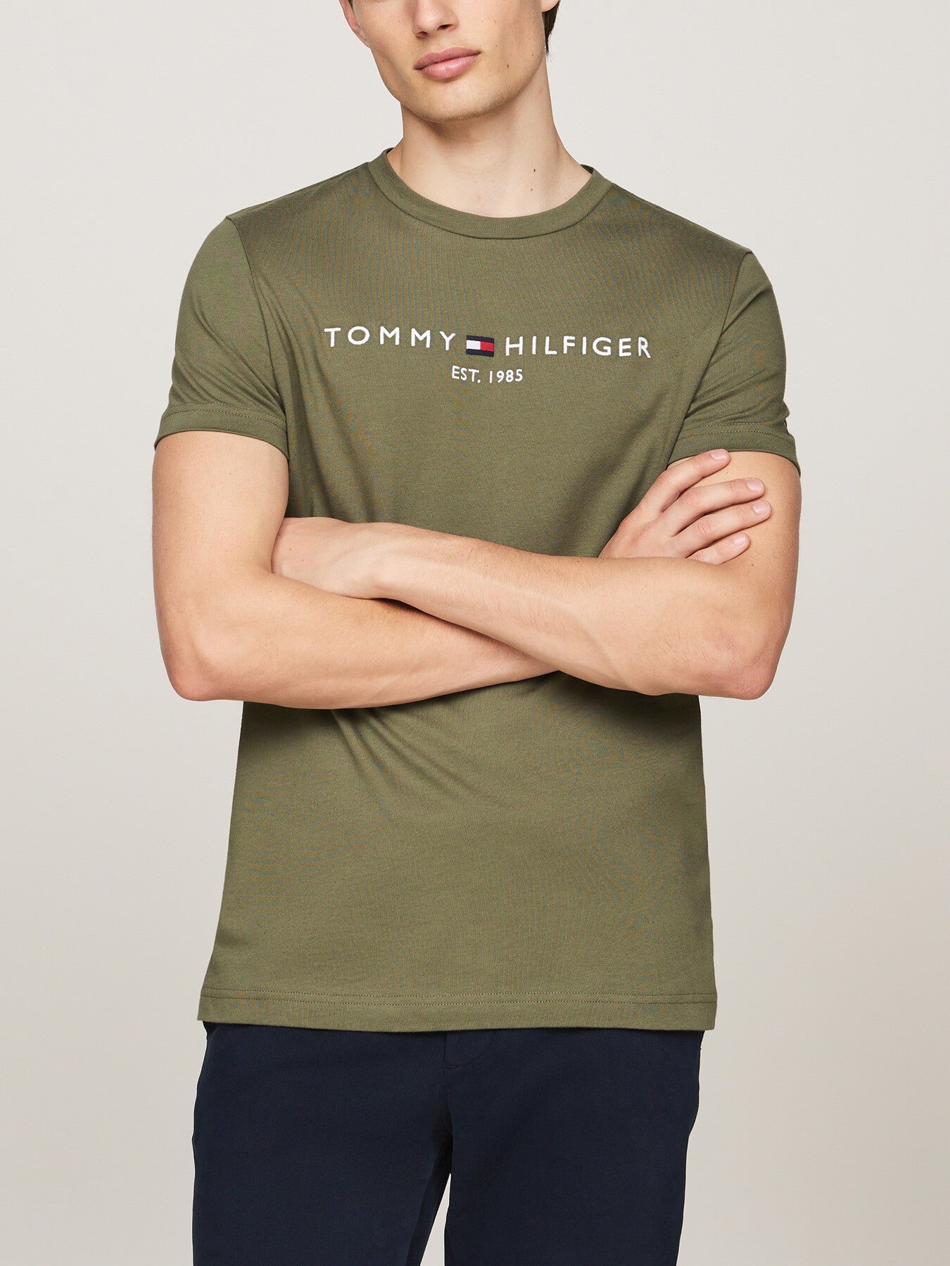 Logo Embroidery Slim T-Shirt