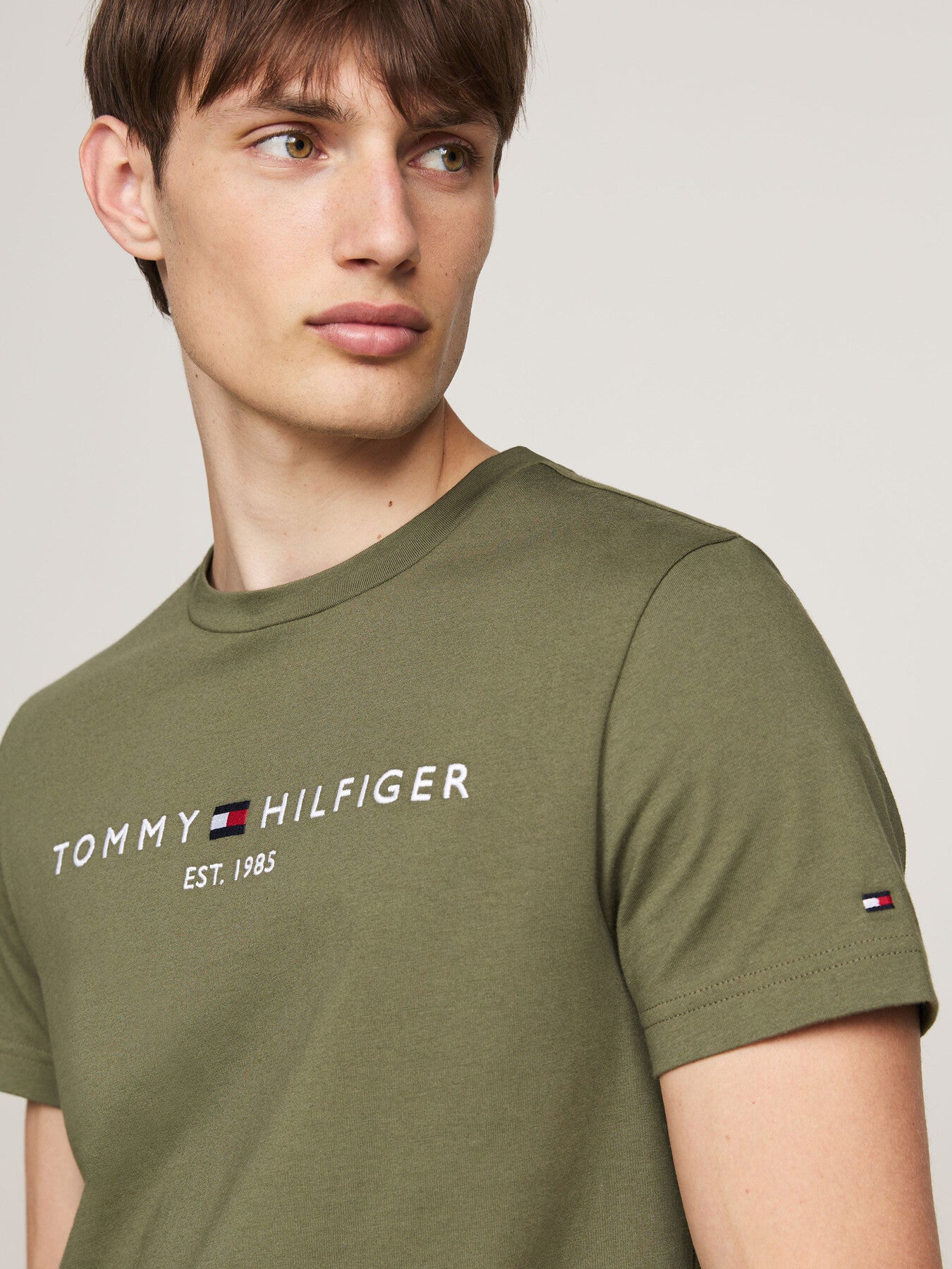 Logo Embroidery Slim T-Shirt