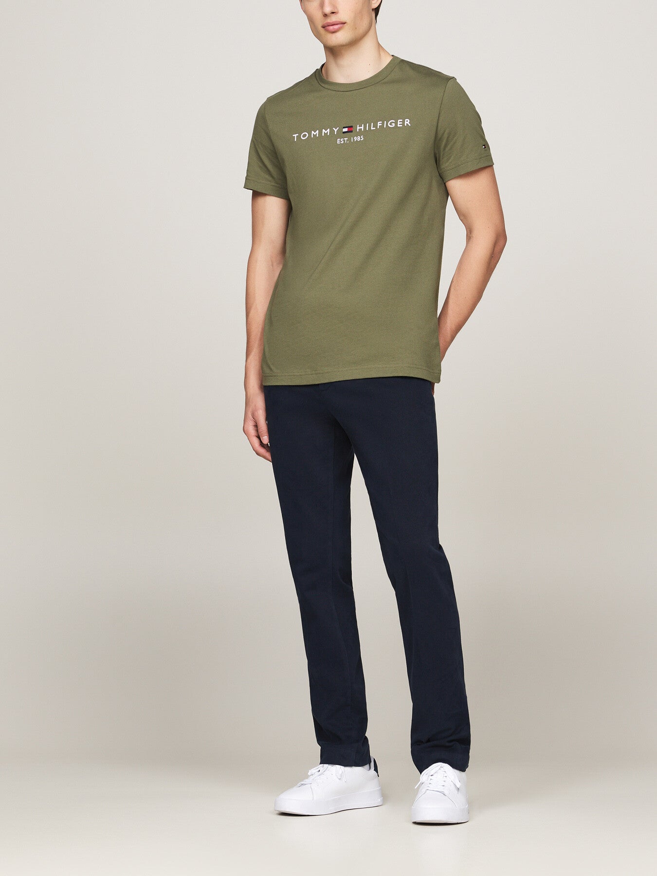 Logo Embroidery Slim T-Shirt