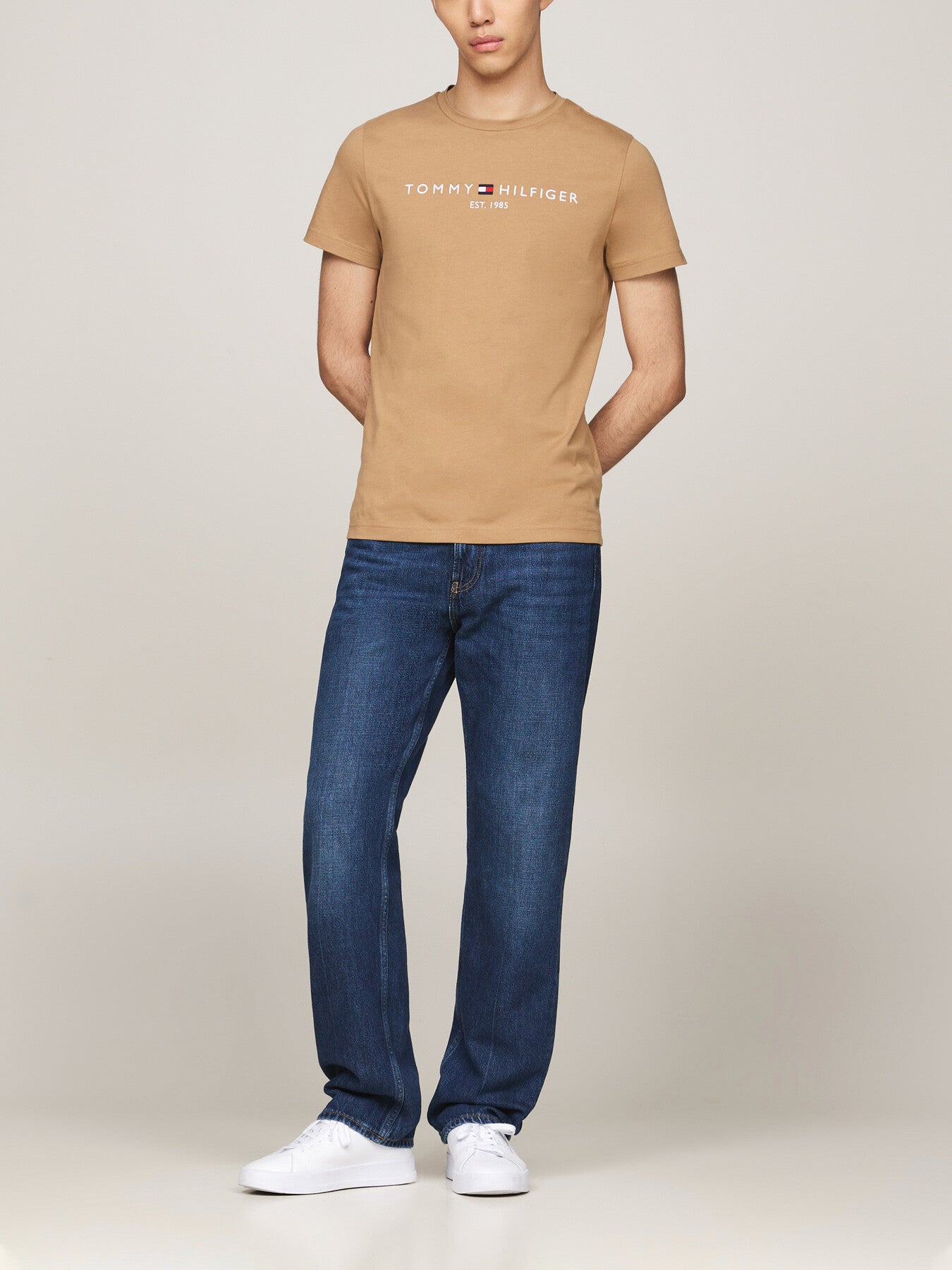 Logo Embroidery Slim T-Shirt