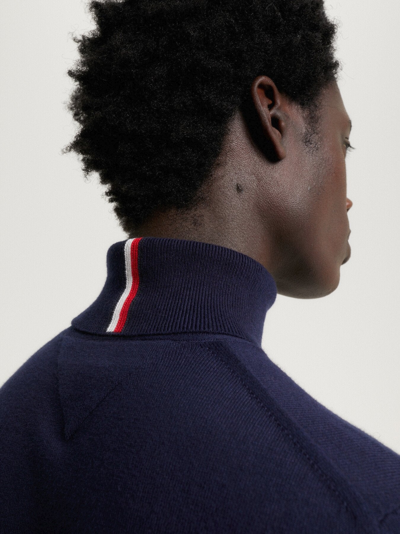 Roll Neck Jumper with Cashmere