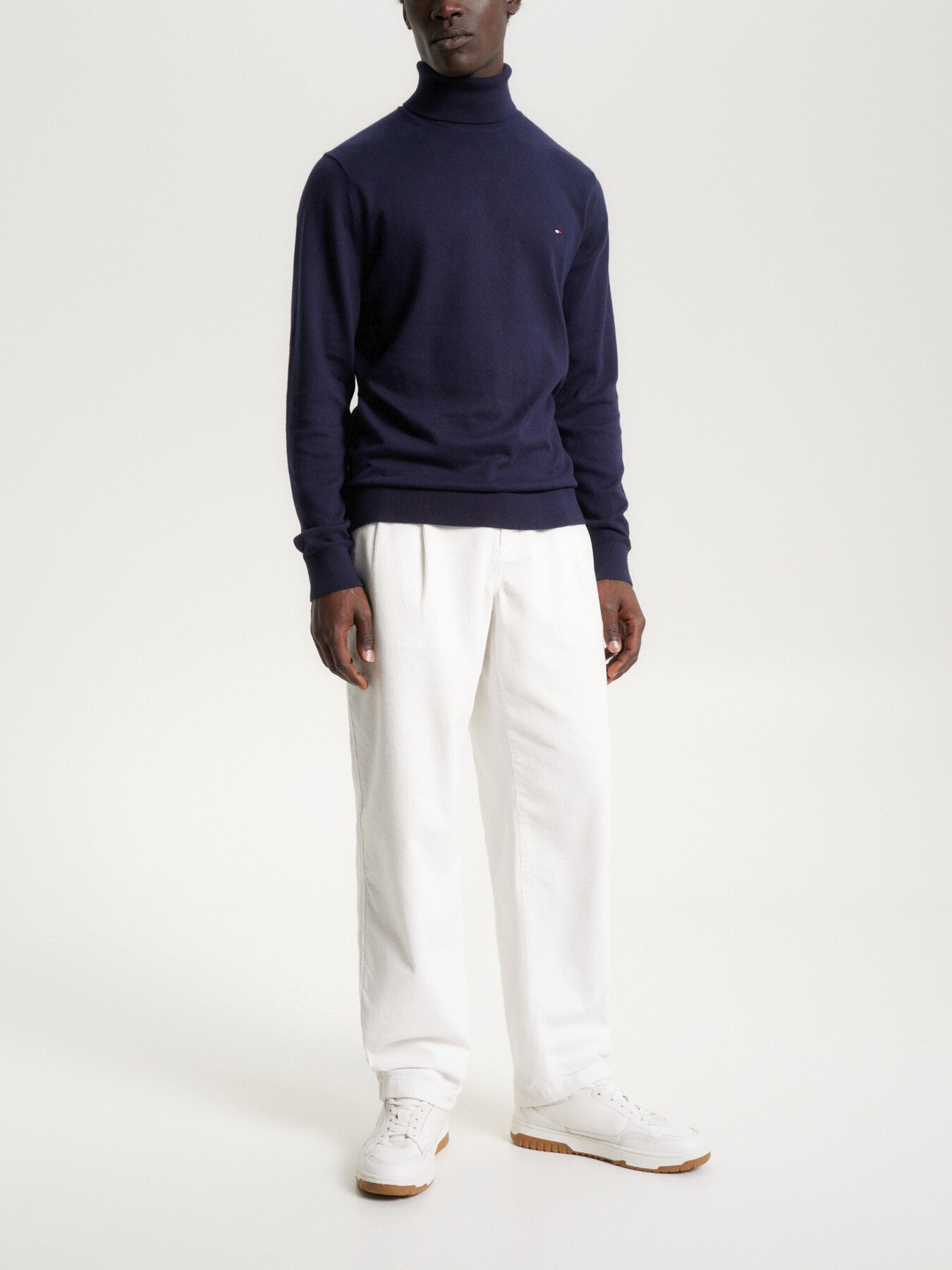 Roll Neck Jumper with Cashmere
