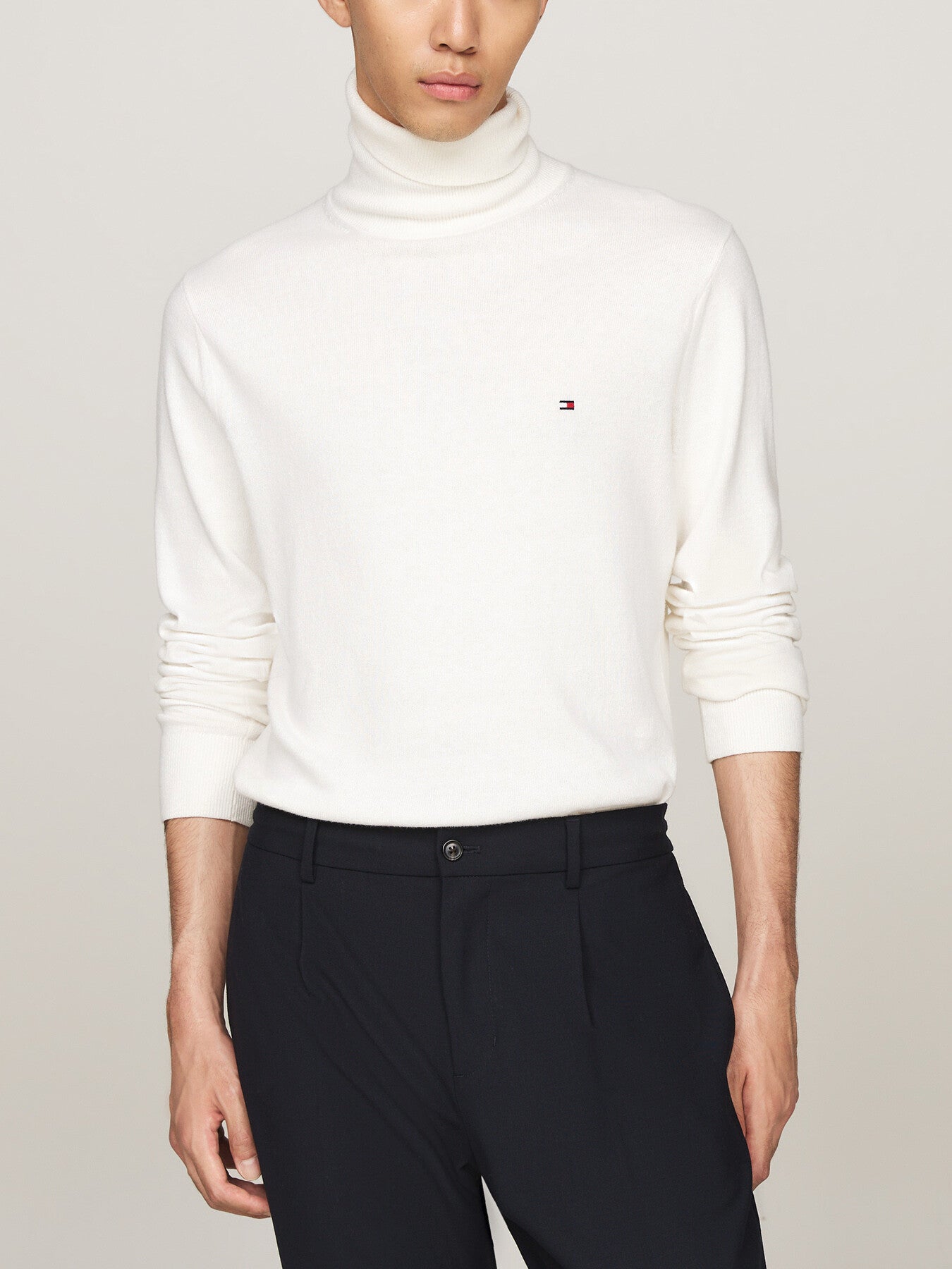 Roll Neck Jumper with Cashmere