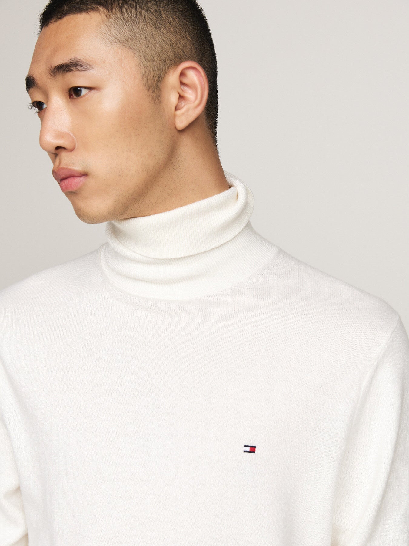 Roll Neck Jumper with Cashmere