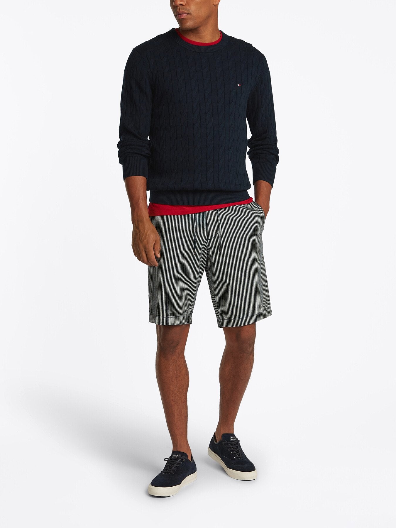 Cable Knit Crew Neck Jumper