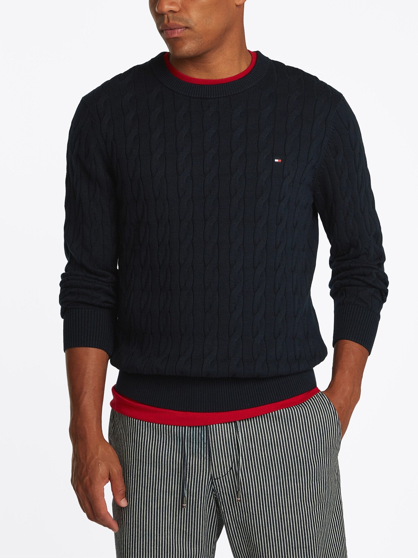 Cable Knit Crew Neck Jumper