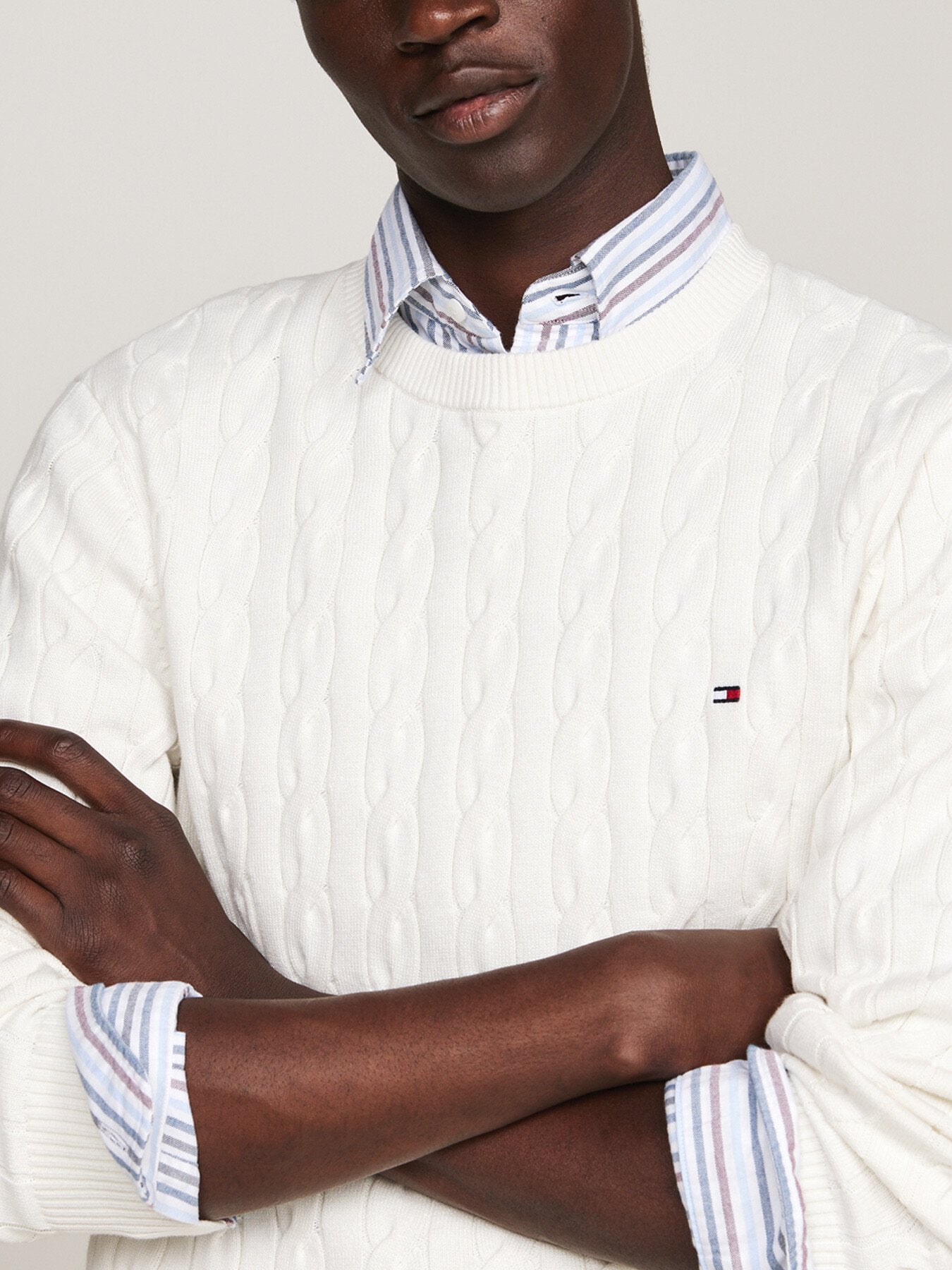 Cable Knit Crew Neck Jumper