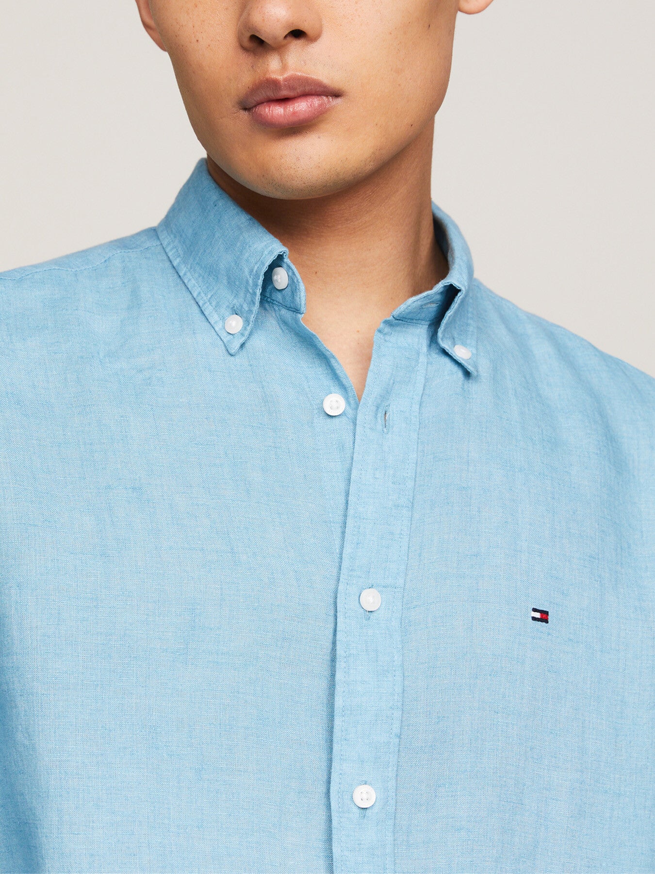 Pigment Dyed Linen Regular Fit Shirt