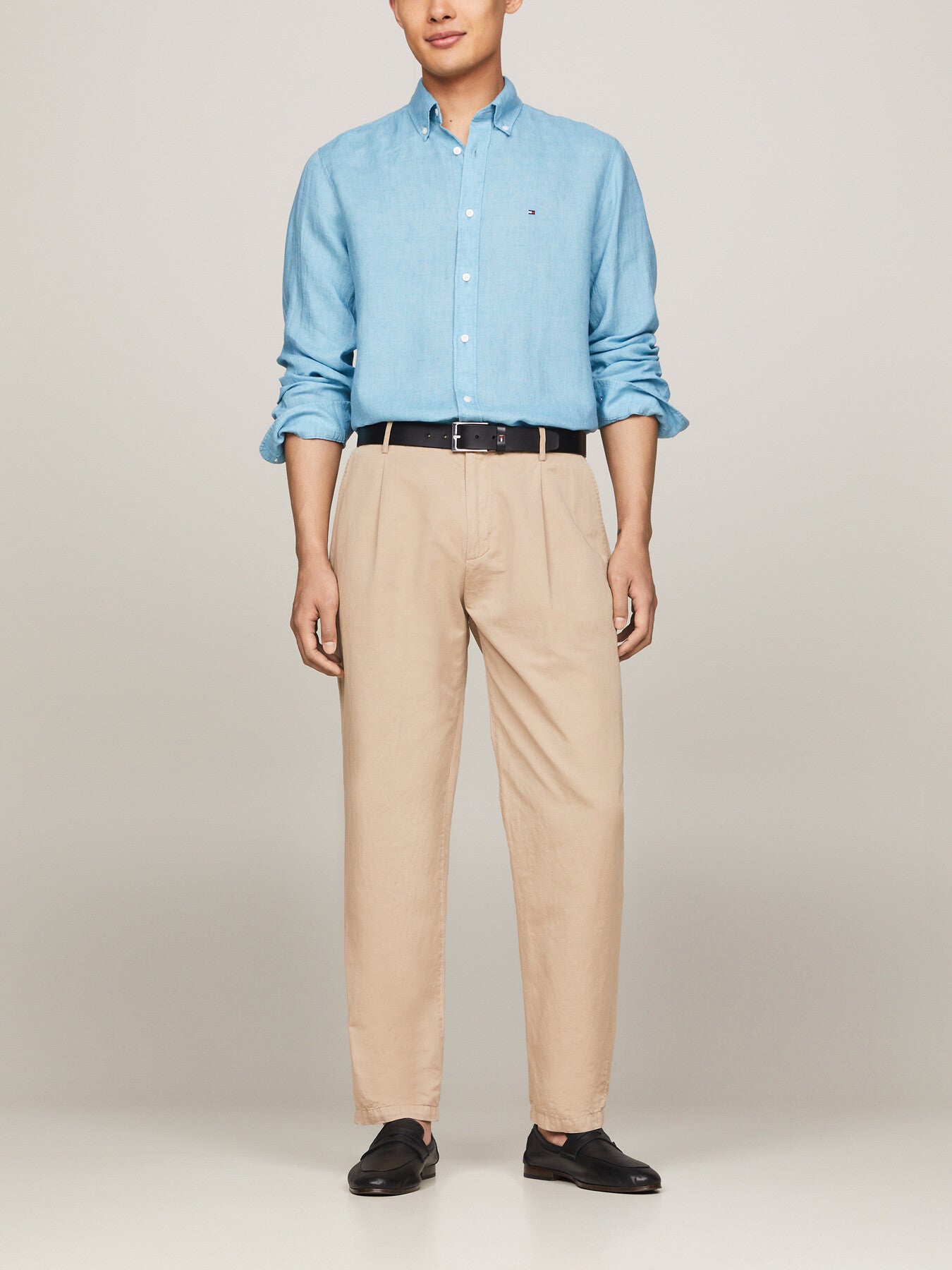 Pigment Dyed Linen Regular Fit Shirt