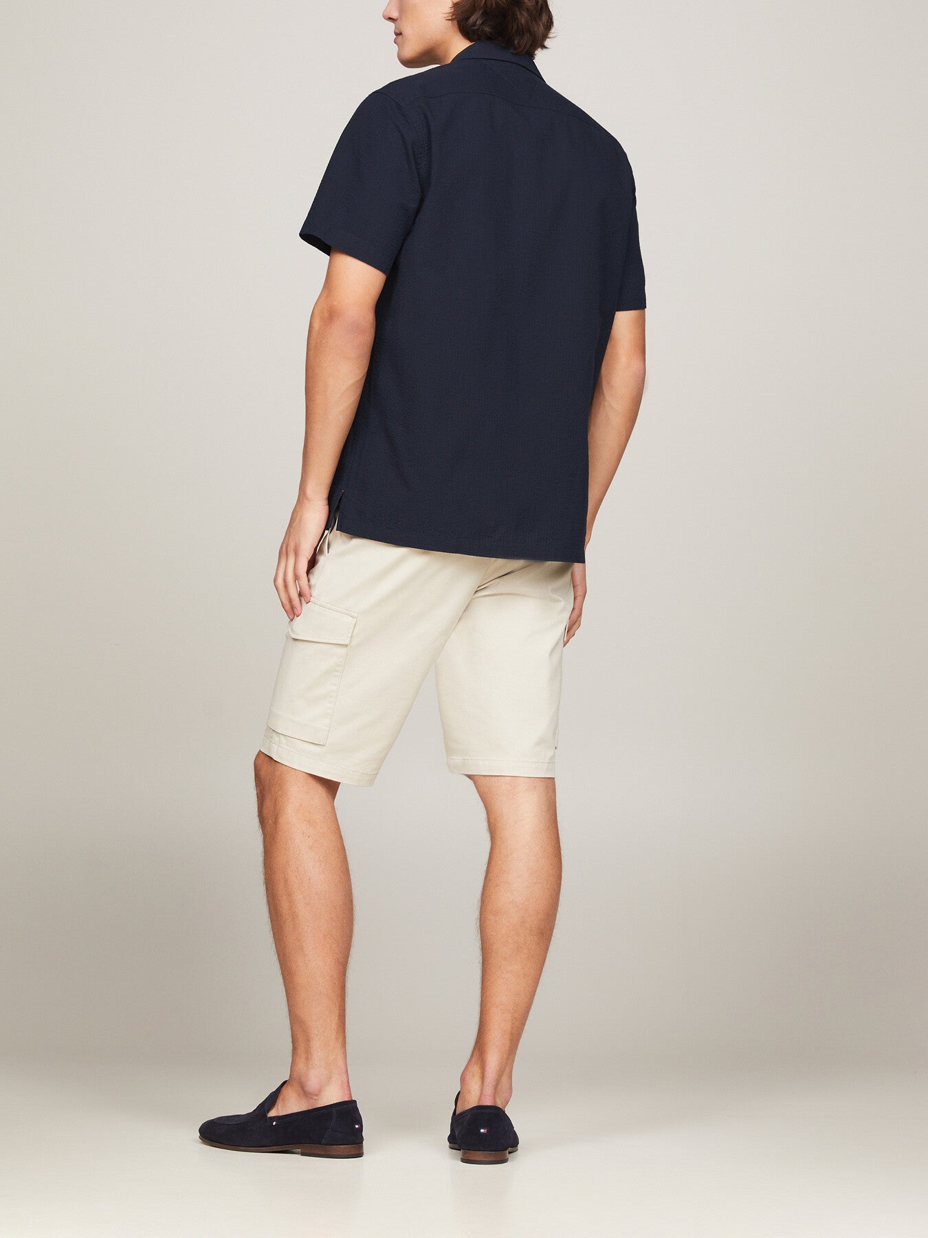 Seersucker Regular Fit Short Sleeve Shirt