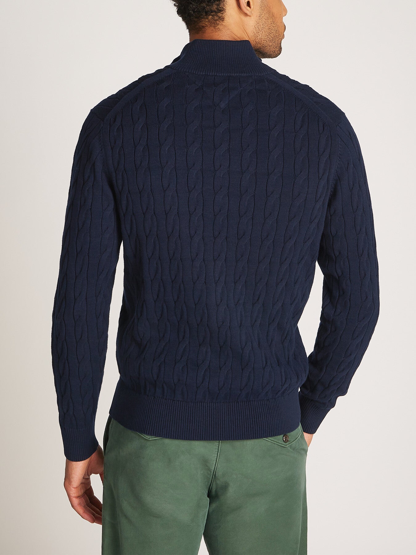 Cable Knit Half-Zip Jumper
