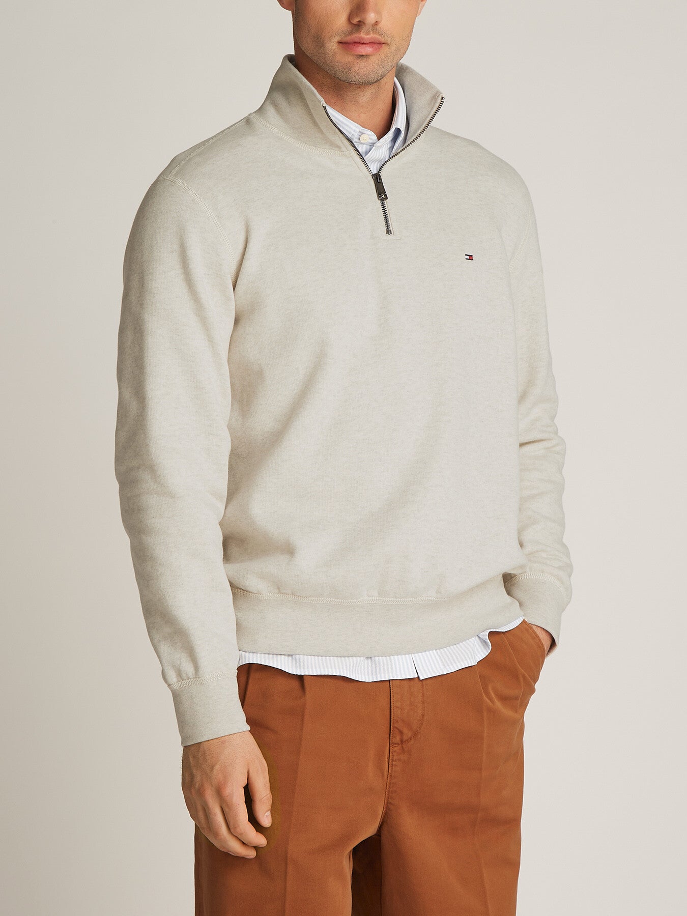 Essential Quarter Zip Fleece Sweatshirt