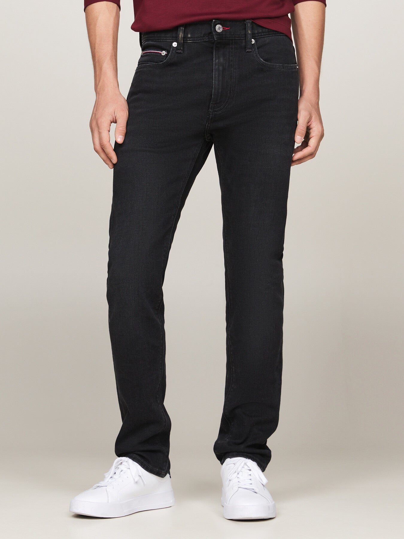 TH Flex Bleecker Black Slim Jeans