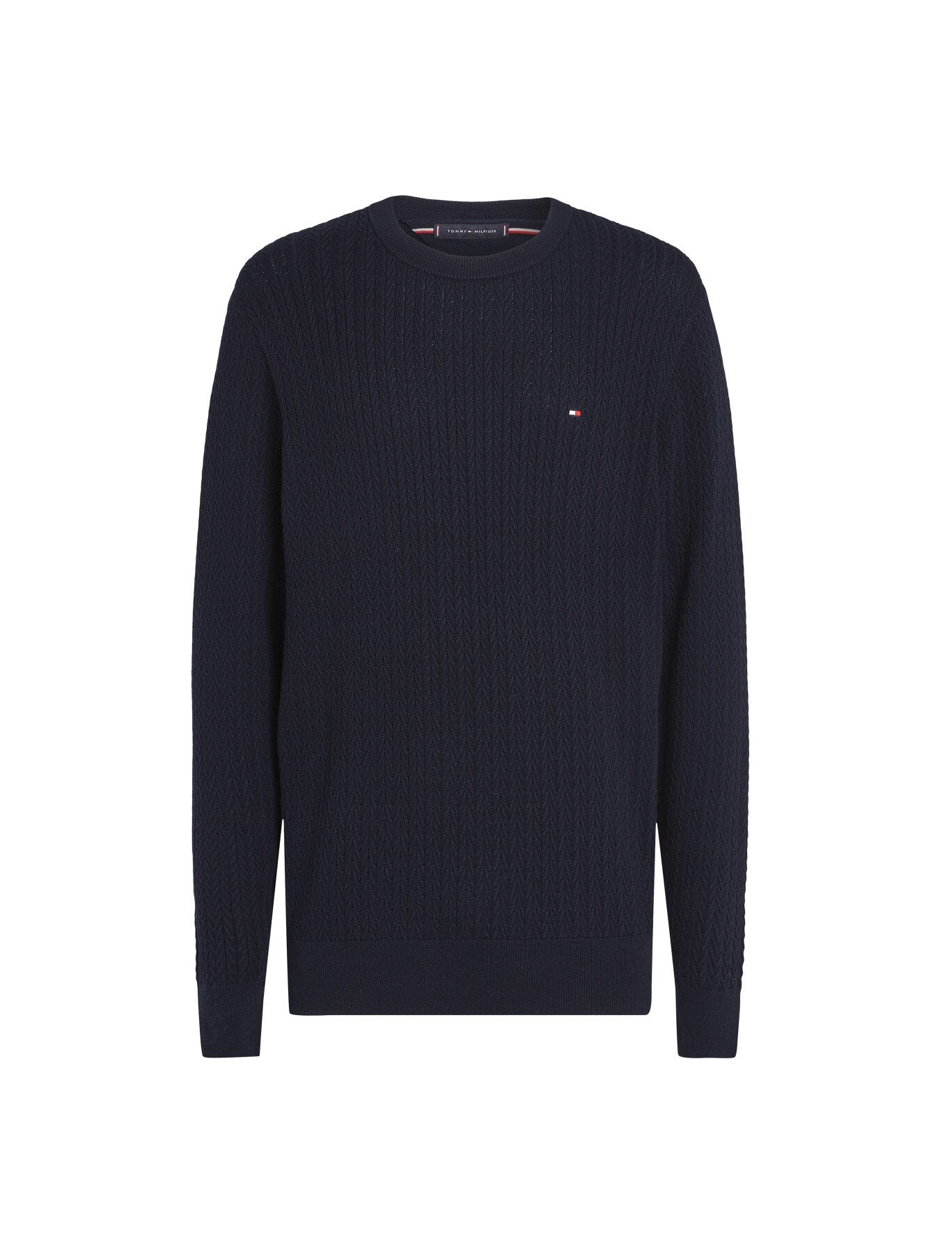 Herringbone Crew Neck Sweater