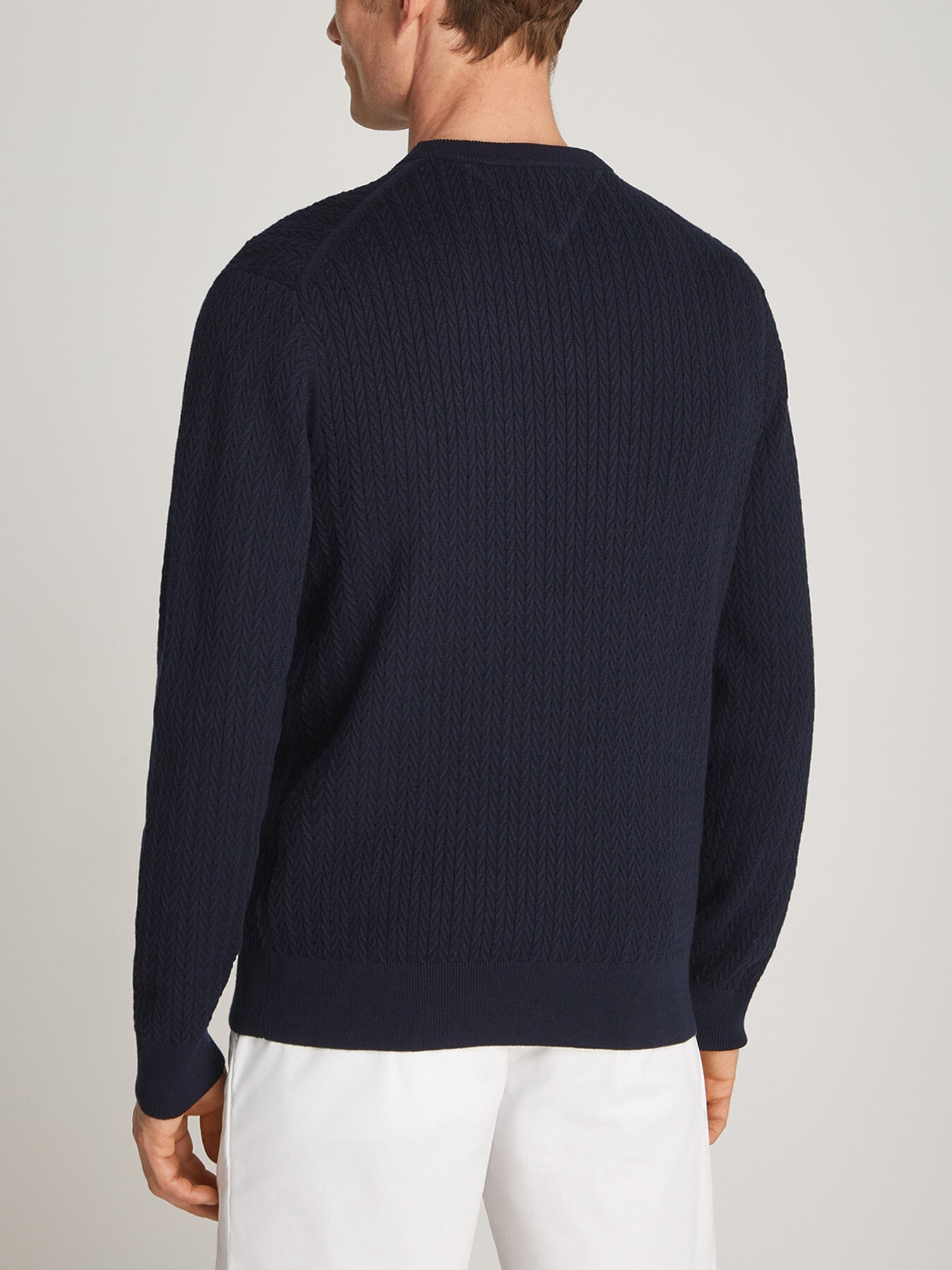 Herringbone Crew Neck Sweater