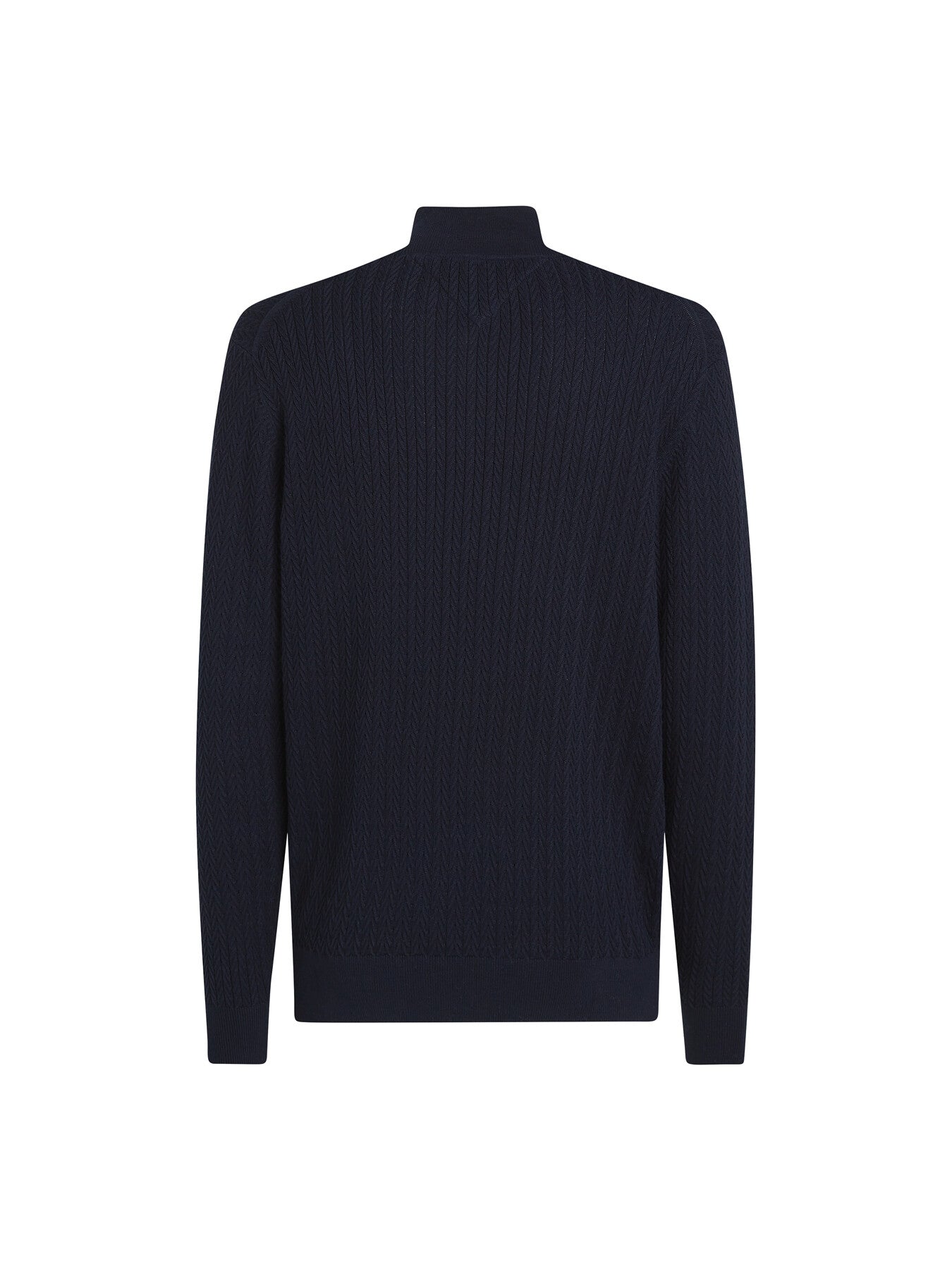 Herringbone Zip Mock Neck Sweater