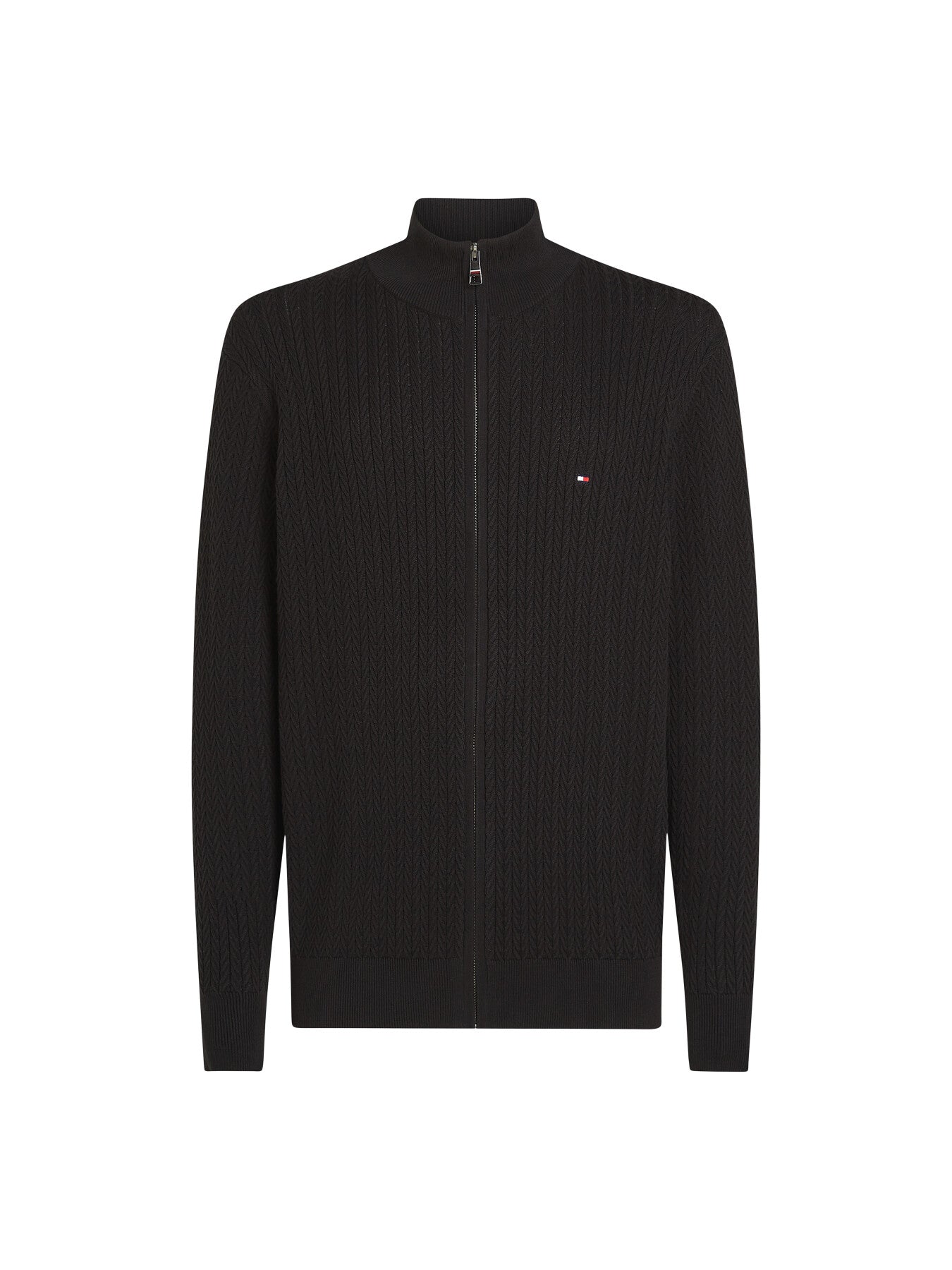 Herringbone Zip Sweater