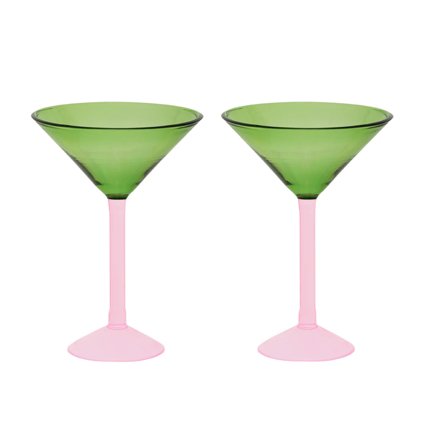Martini Cocktail Glasses Set of Urban Nature Culture