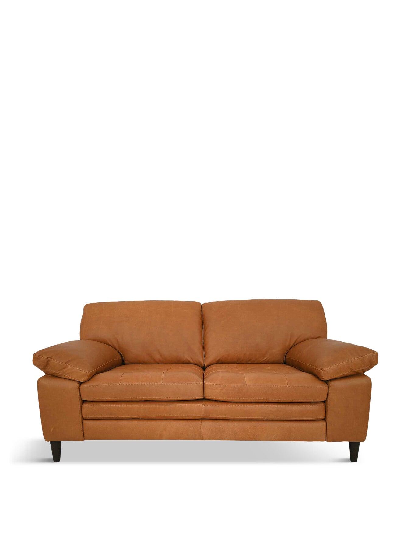 Olson Leather Tufted 2 Seater Sofa
