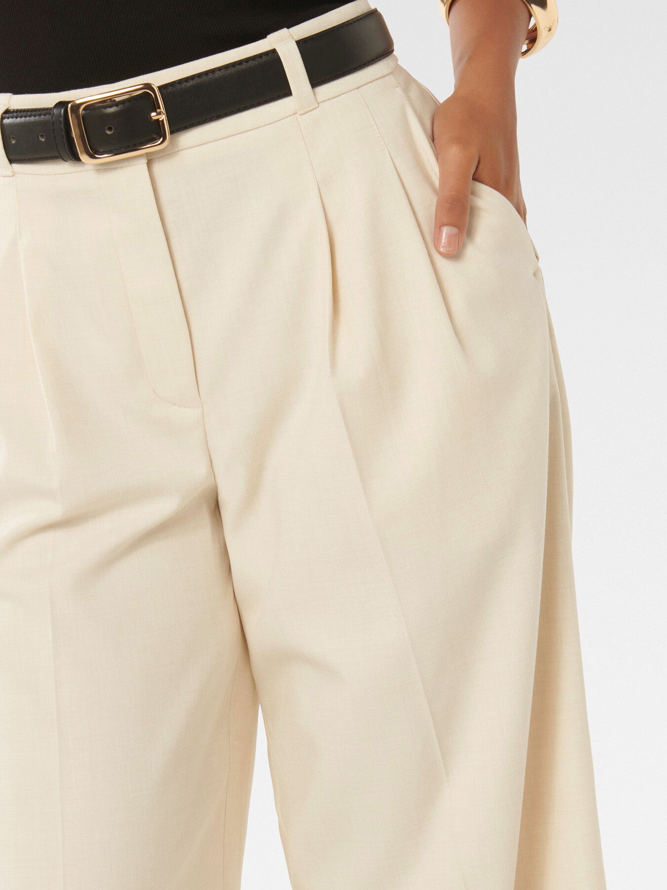 Edweena Petite Belted Wide Leg Pants