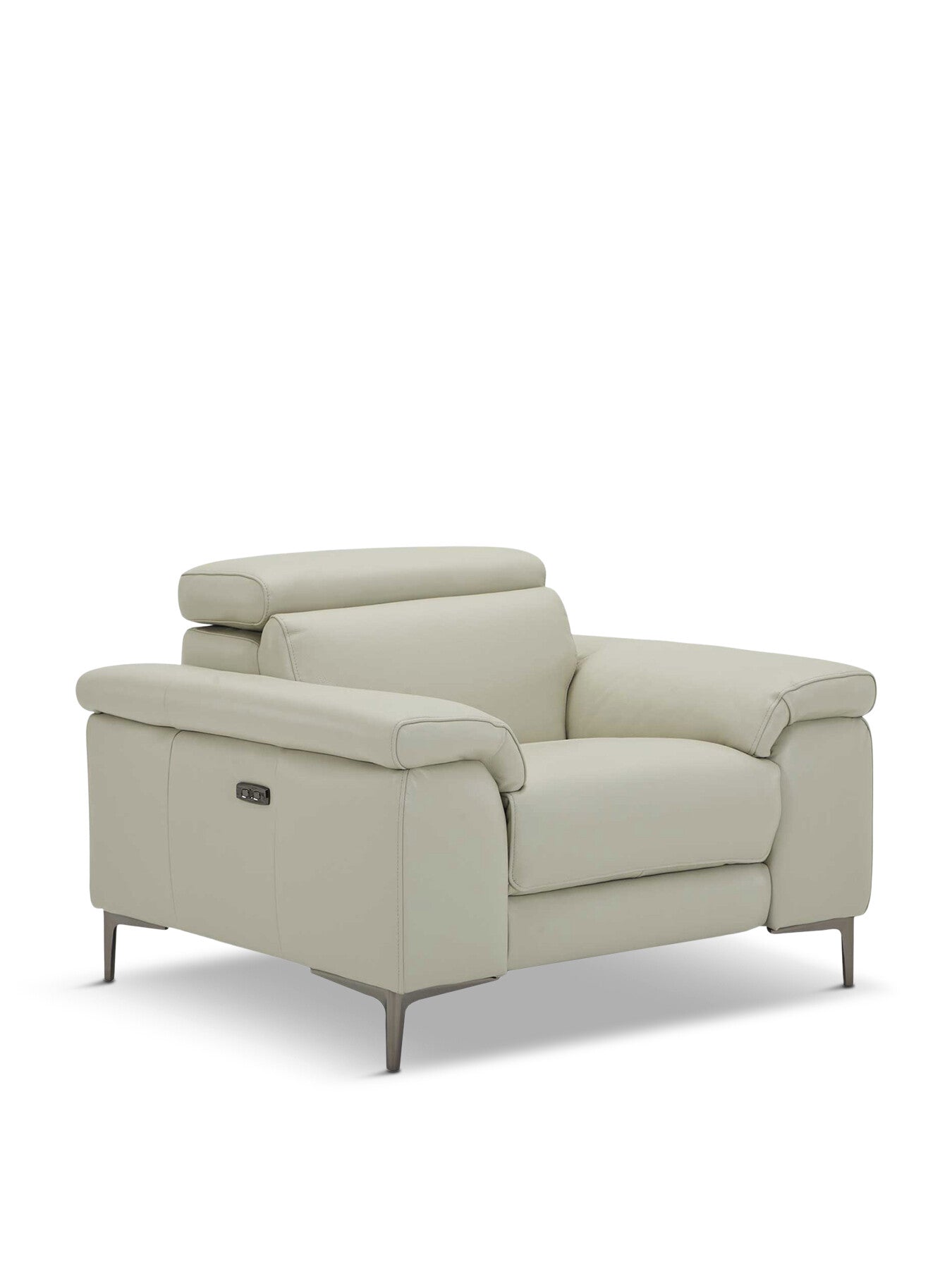 Paolo Leather Electric Recliner Armchair With Head