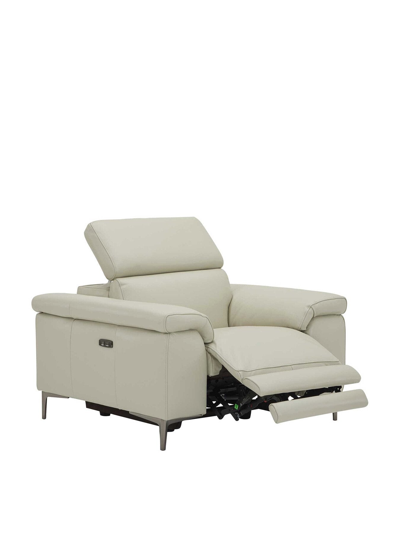 Paolo Leather Electric Recliner Armchair With Head