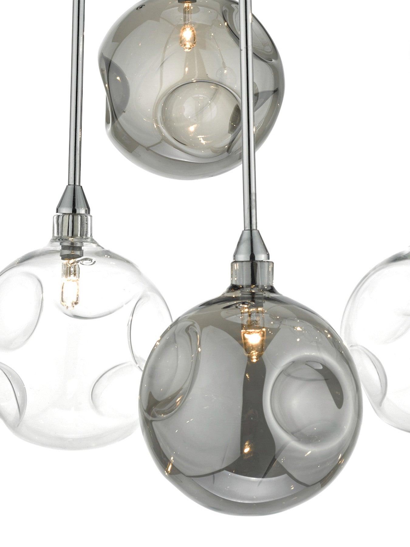 Quinn 6 light Semi Flush Pendant