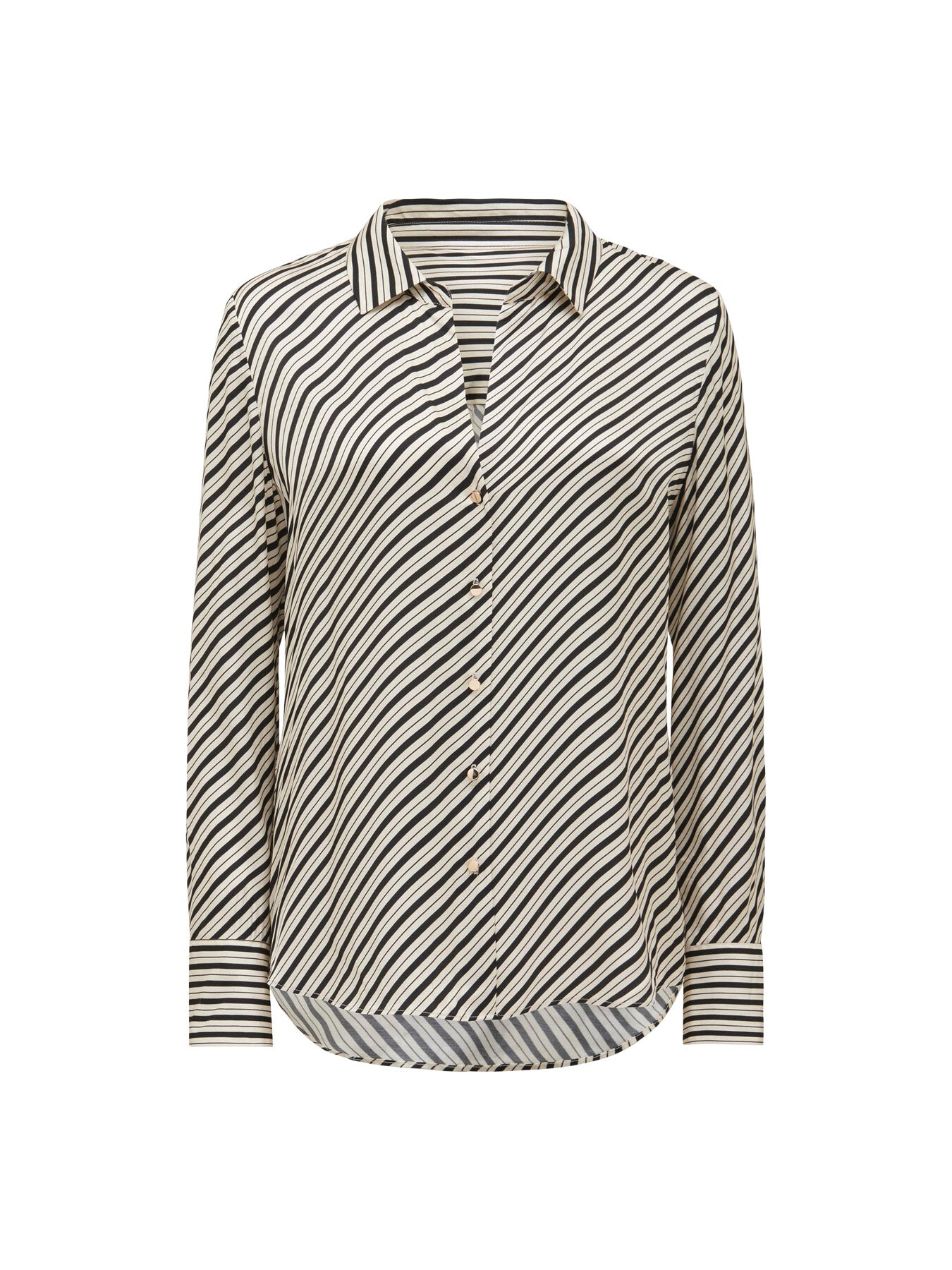 Harvey Notched Neck Satin Shirt