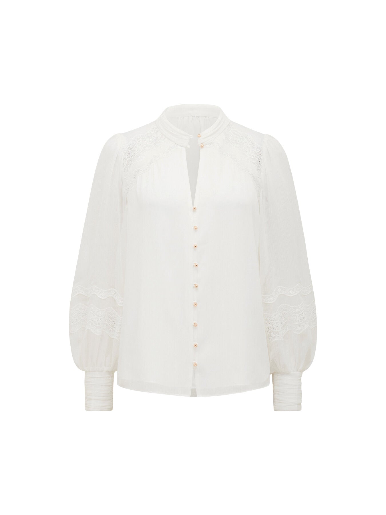 Wendy Wave Trim Blouse