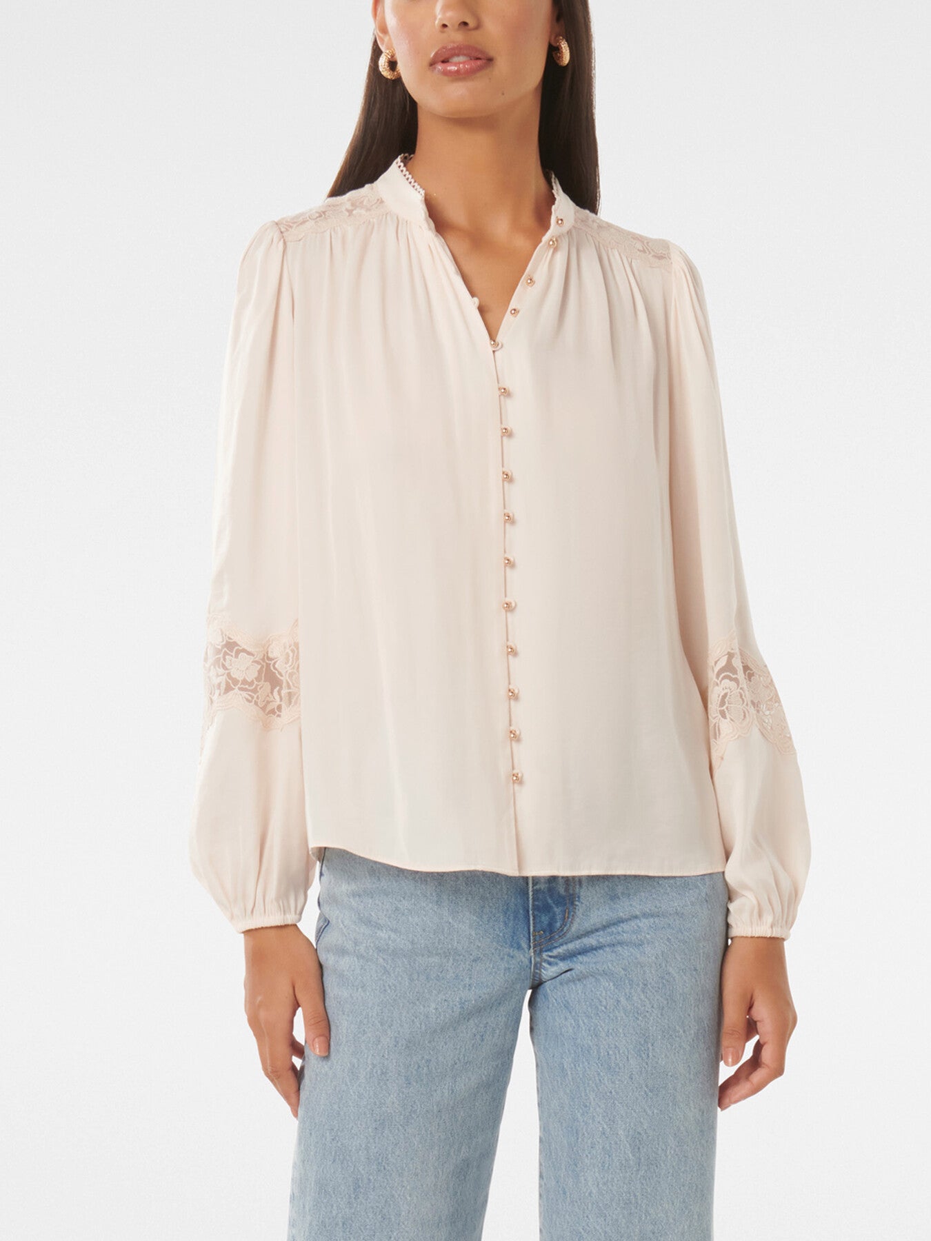 Annalise Lace Sleeves Blouse
