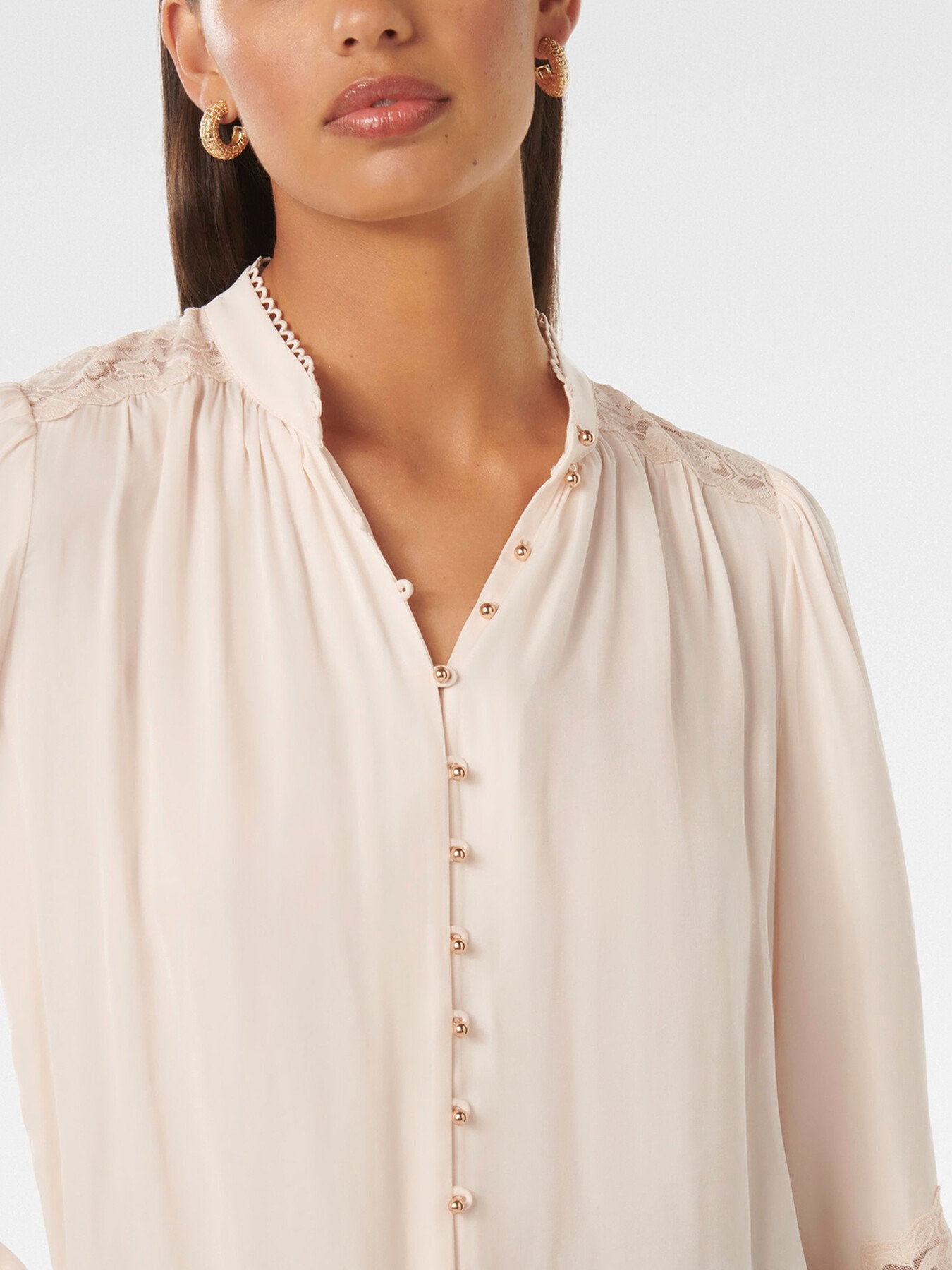 Annalise Lace Sleeves Blouse