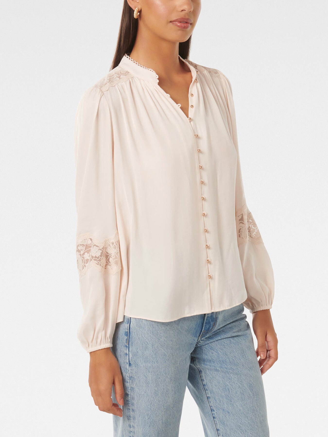 Annalise Lace Sleeves Blouse