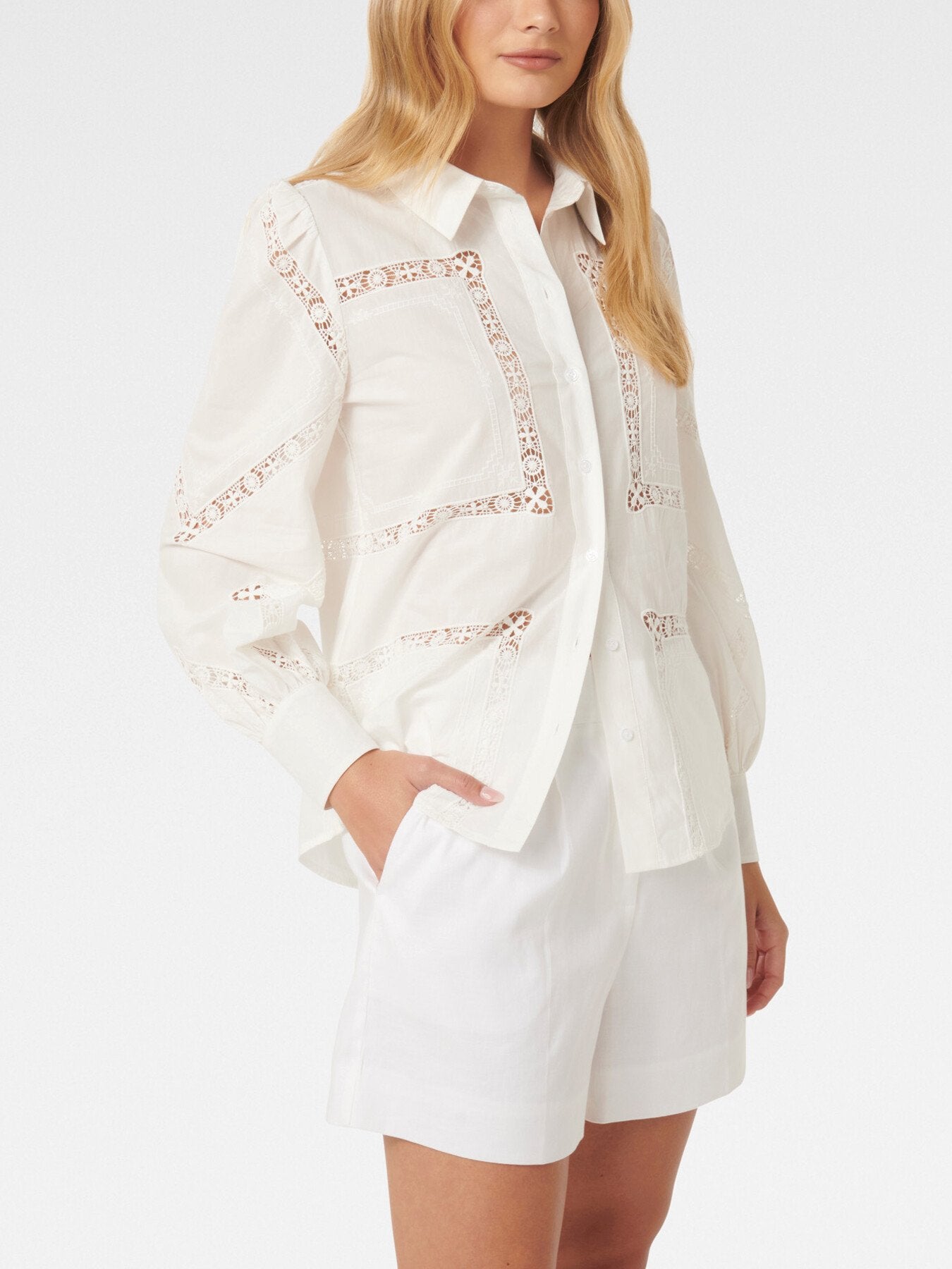 Brianna Broderie Shirt