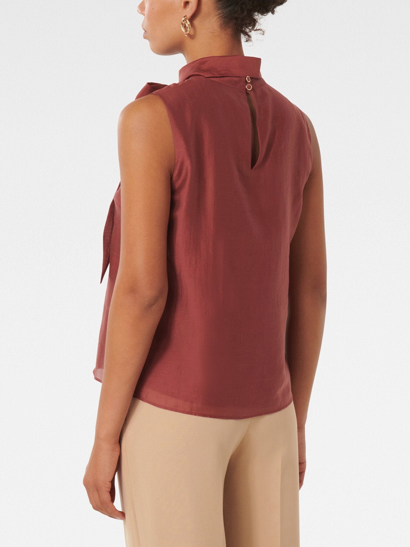 Jane Tie Neck Sleeveless Top