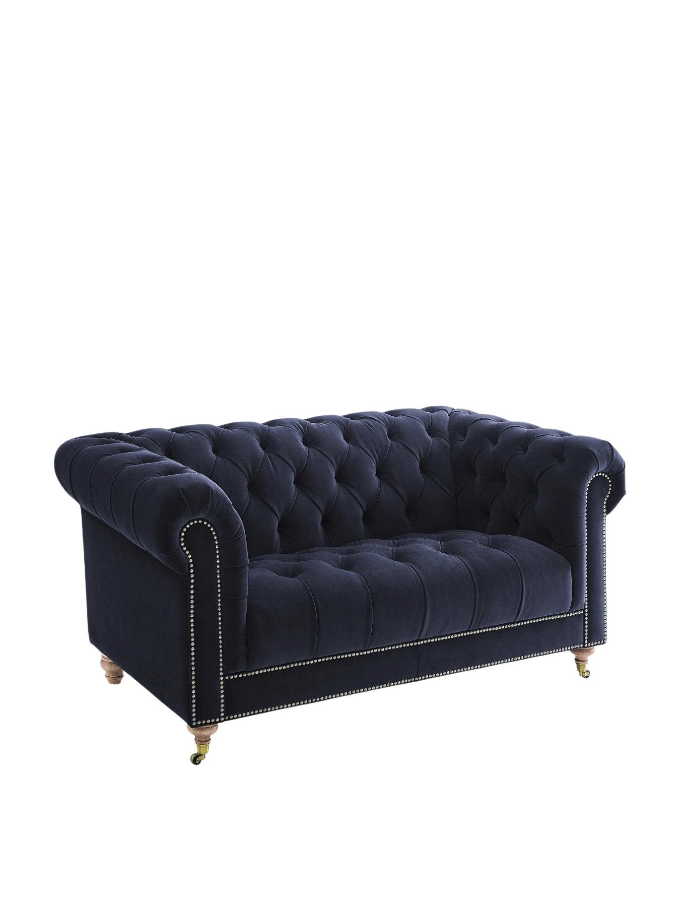 Ullswater 2 Seater Chesterfield Sofa, Blue Velvet