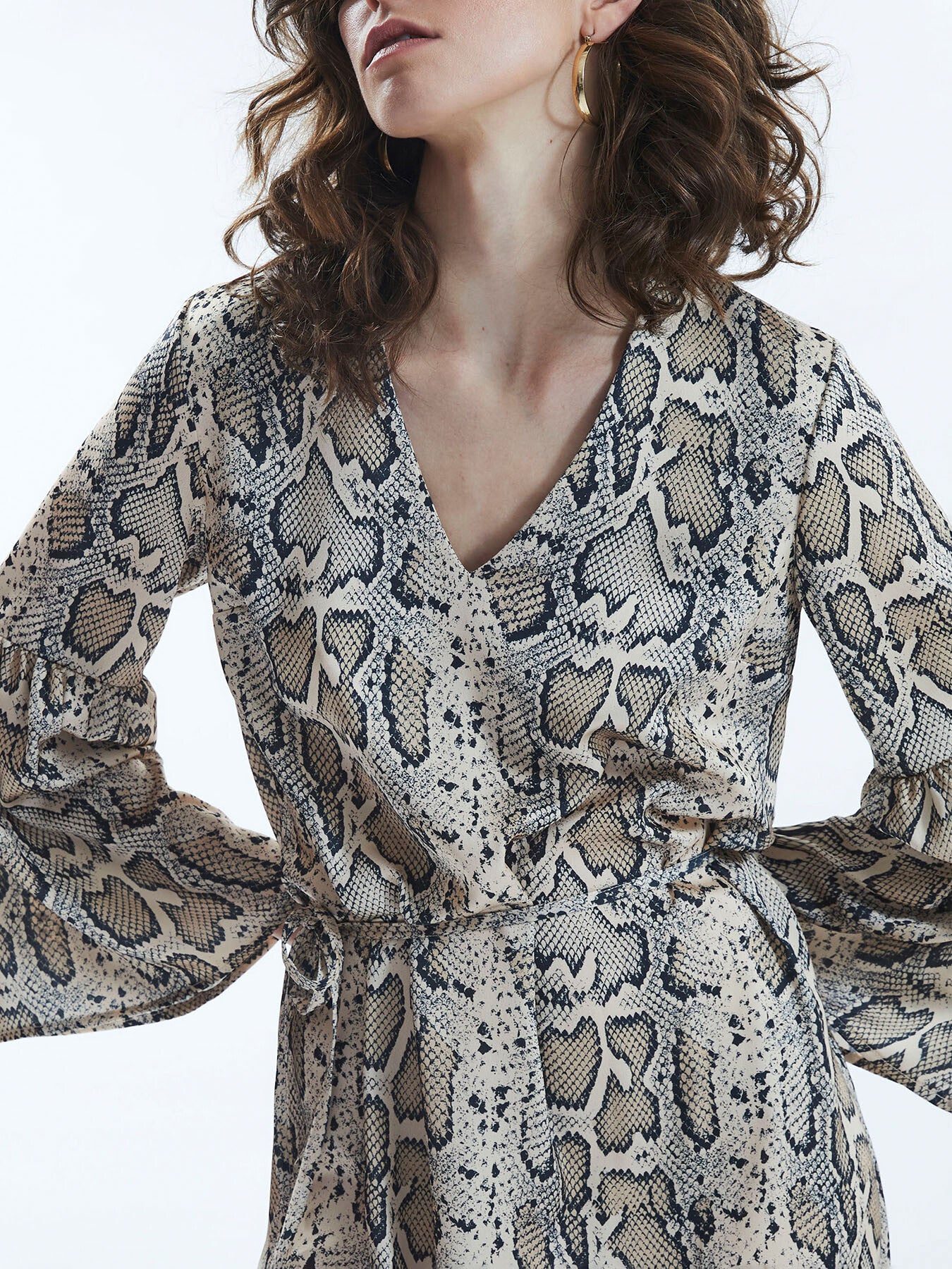 Python Print Belted Dress