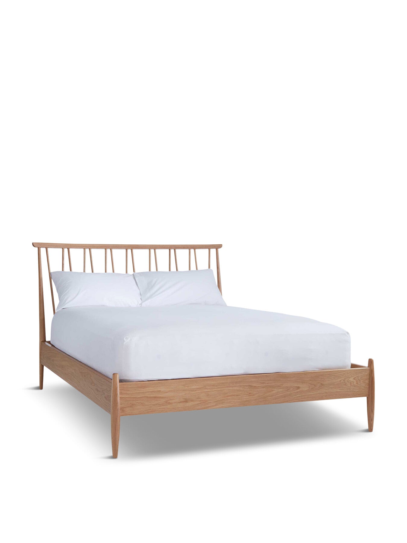 Ercol Winslow Light Brown Wood Spindle King Bed Fram