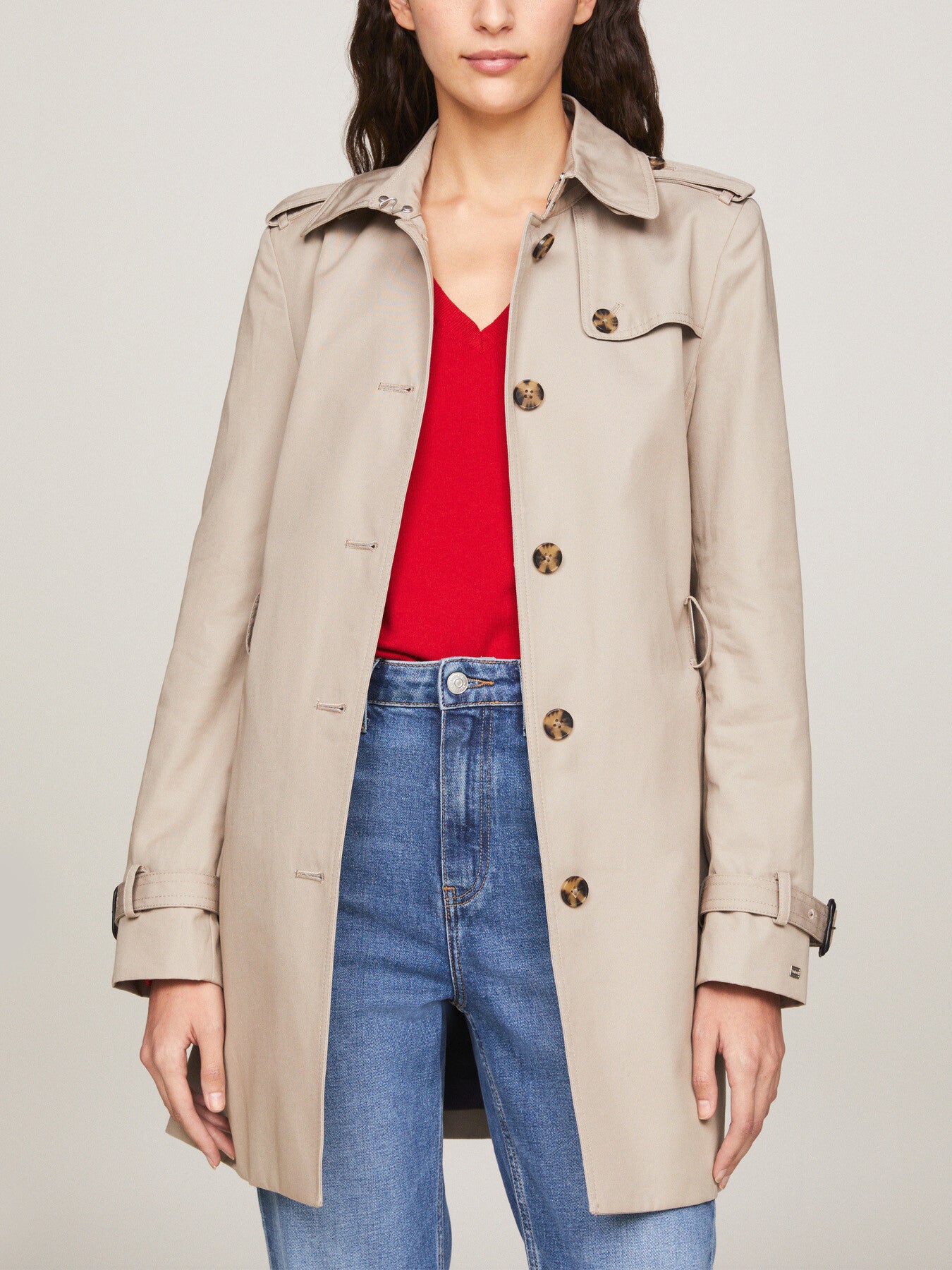 Single Breasted Trench Coat