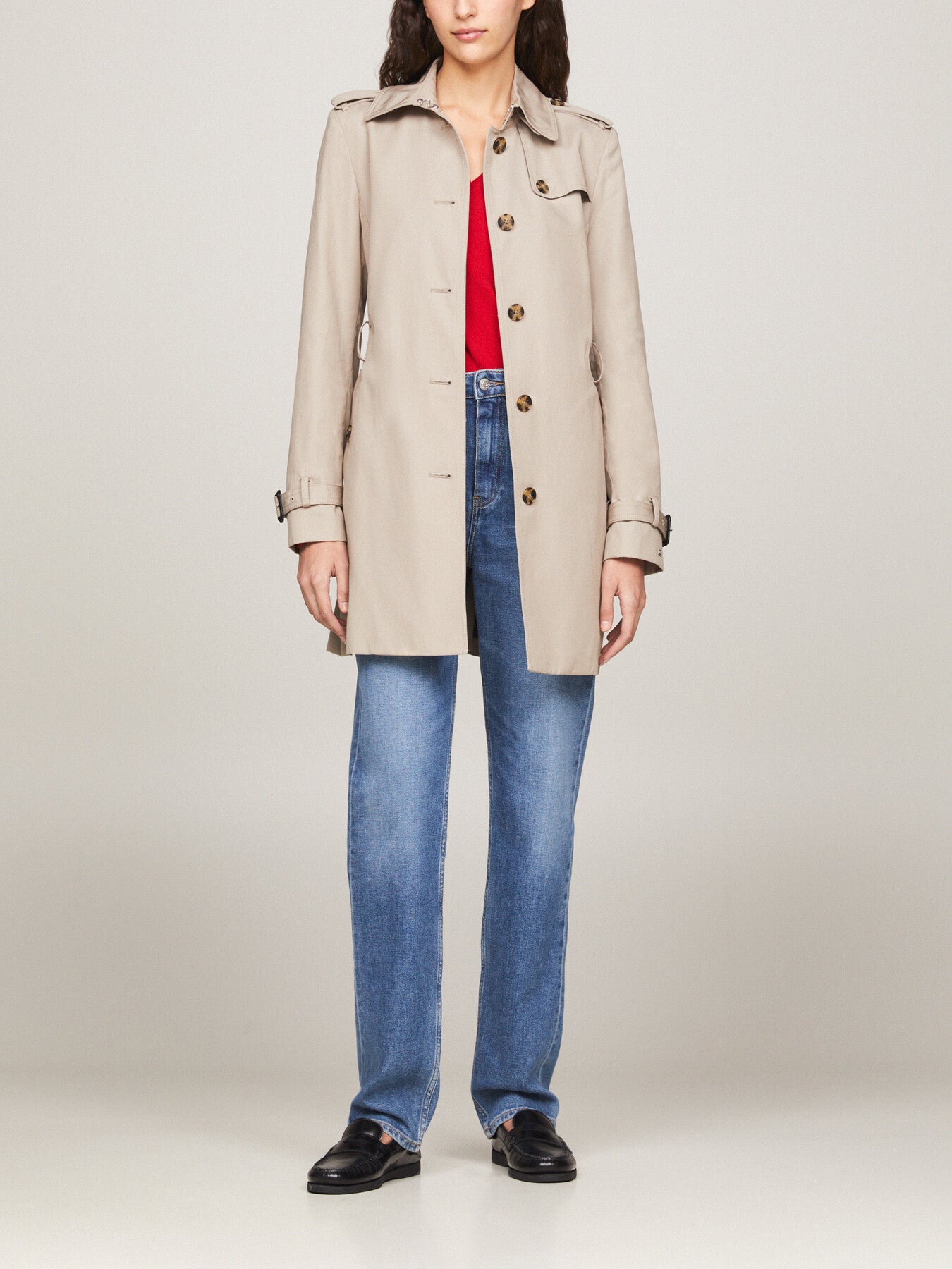 Single Breasted Trench Coat