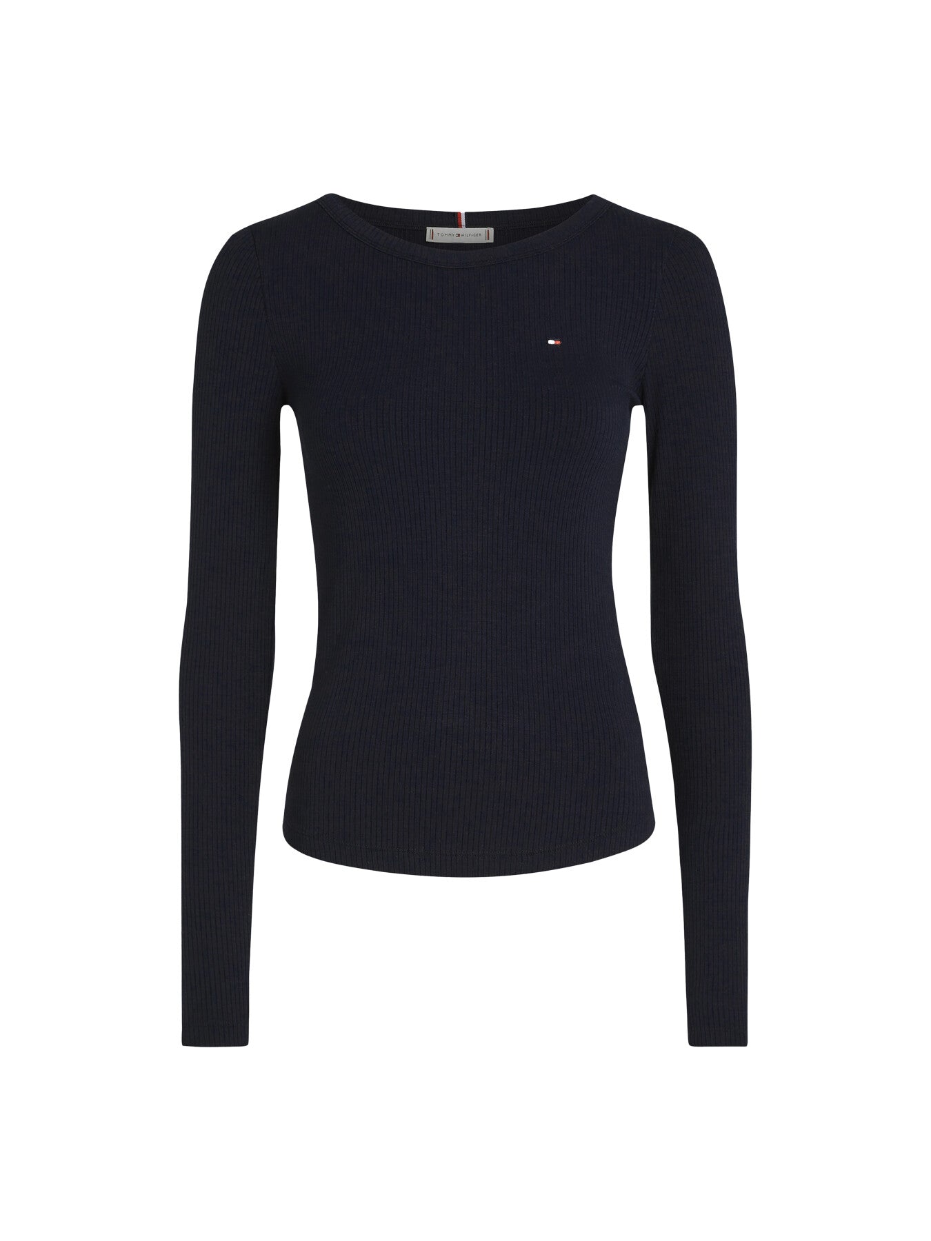 Boat Neck Slim Long Sleeve T-Shirt