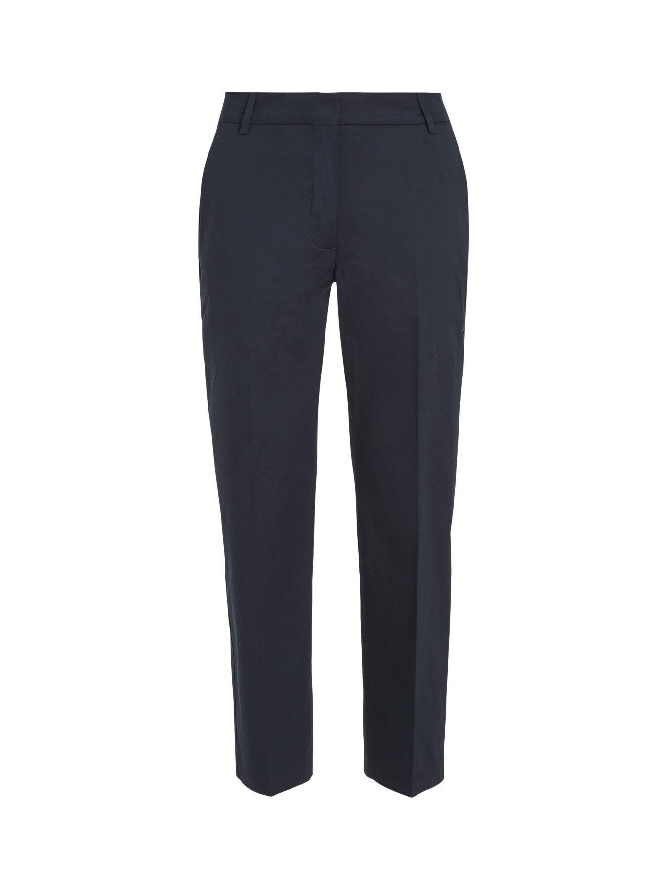 Cotton Blend Slim Fit Straight Leg Chinos