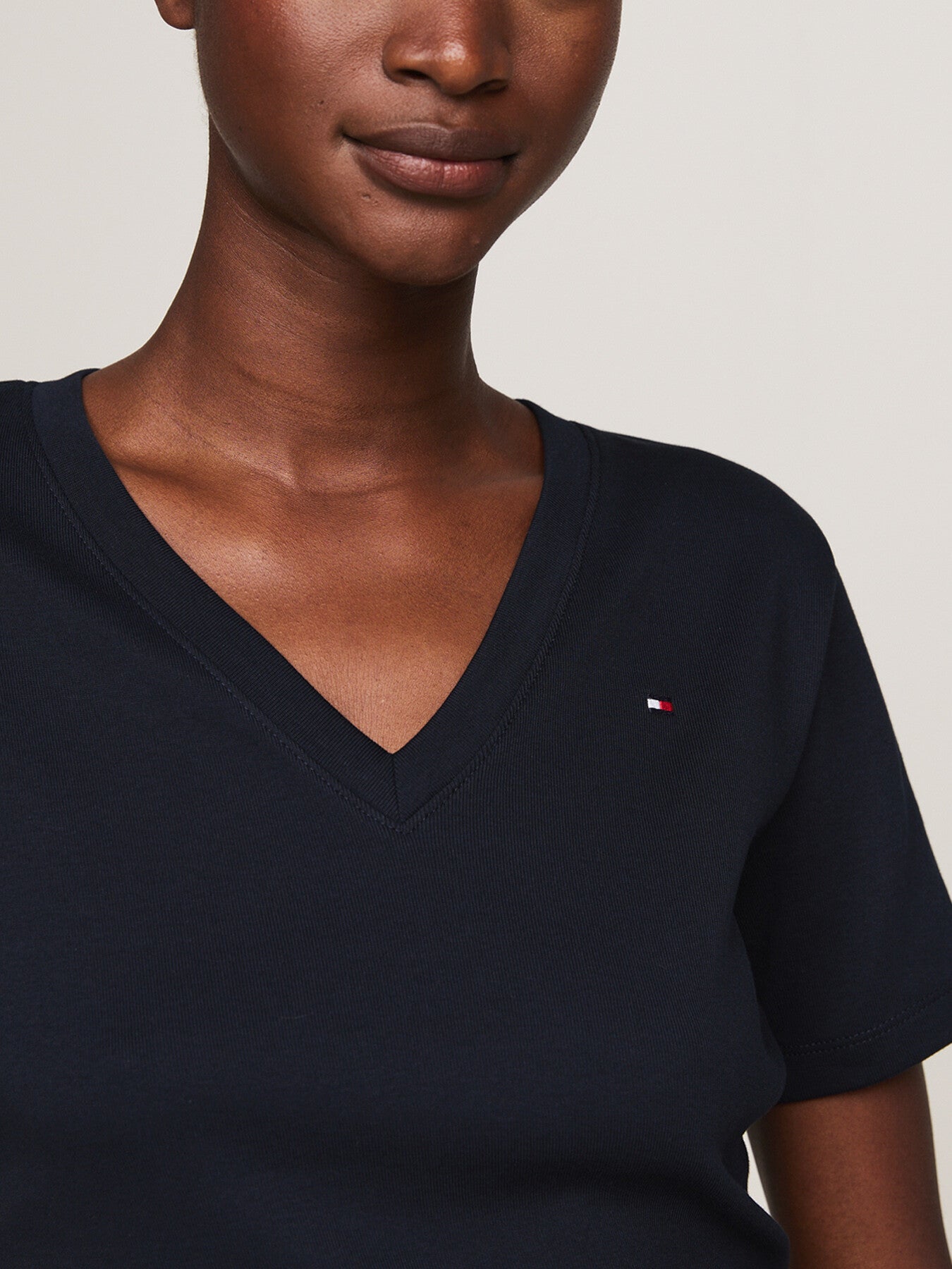 V-Neck Slim T-Shirt Desert Sky