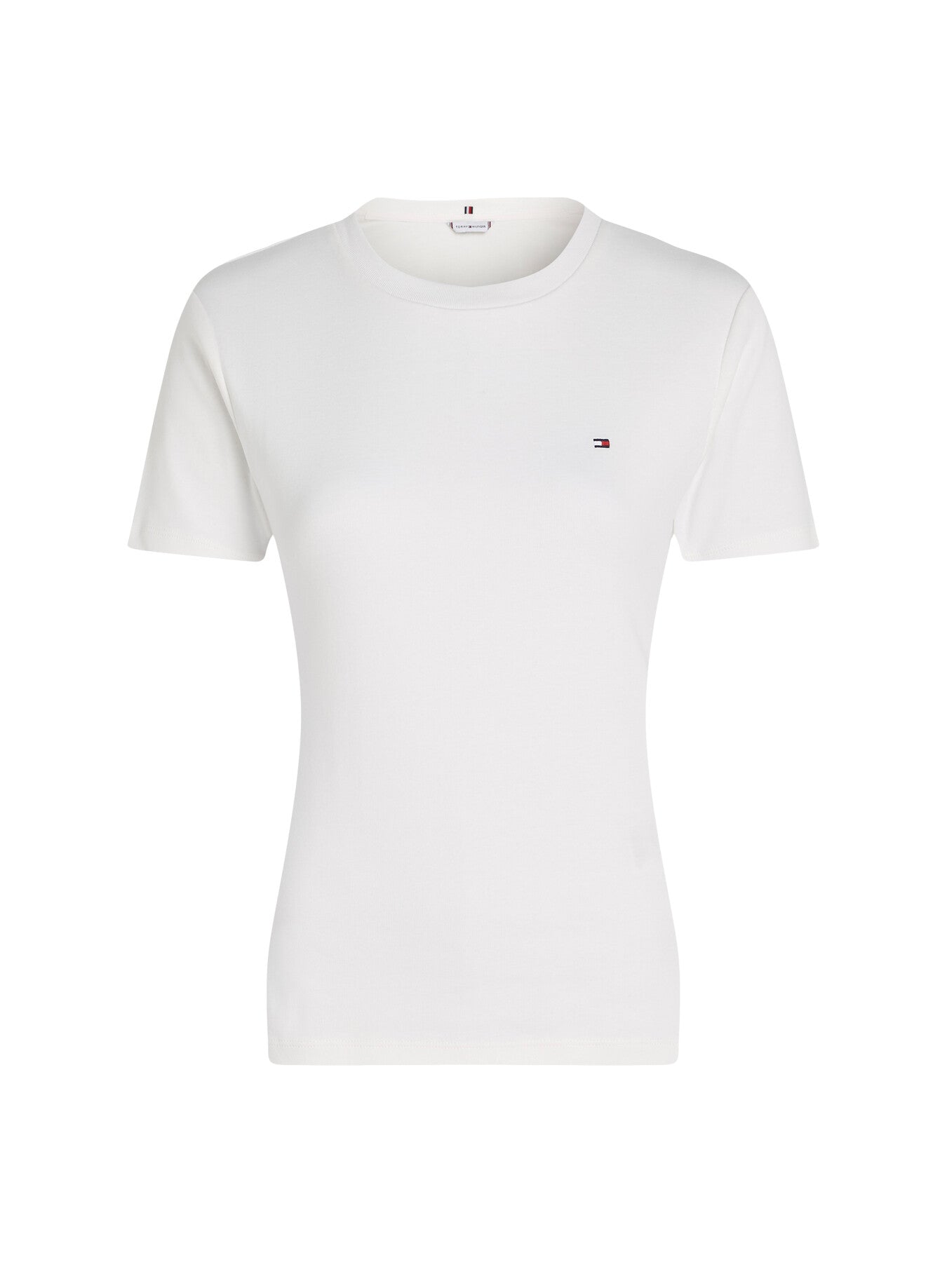 Crew Neck Flag Embroidery T-Shirt