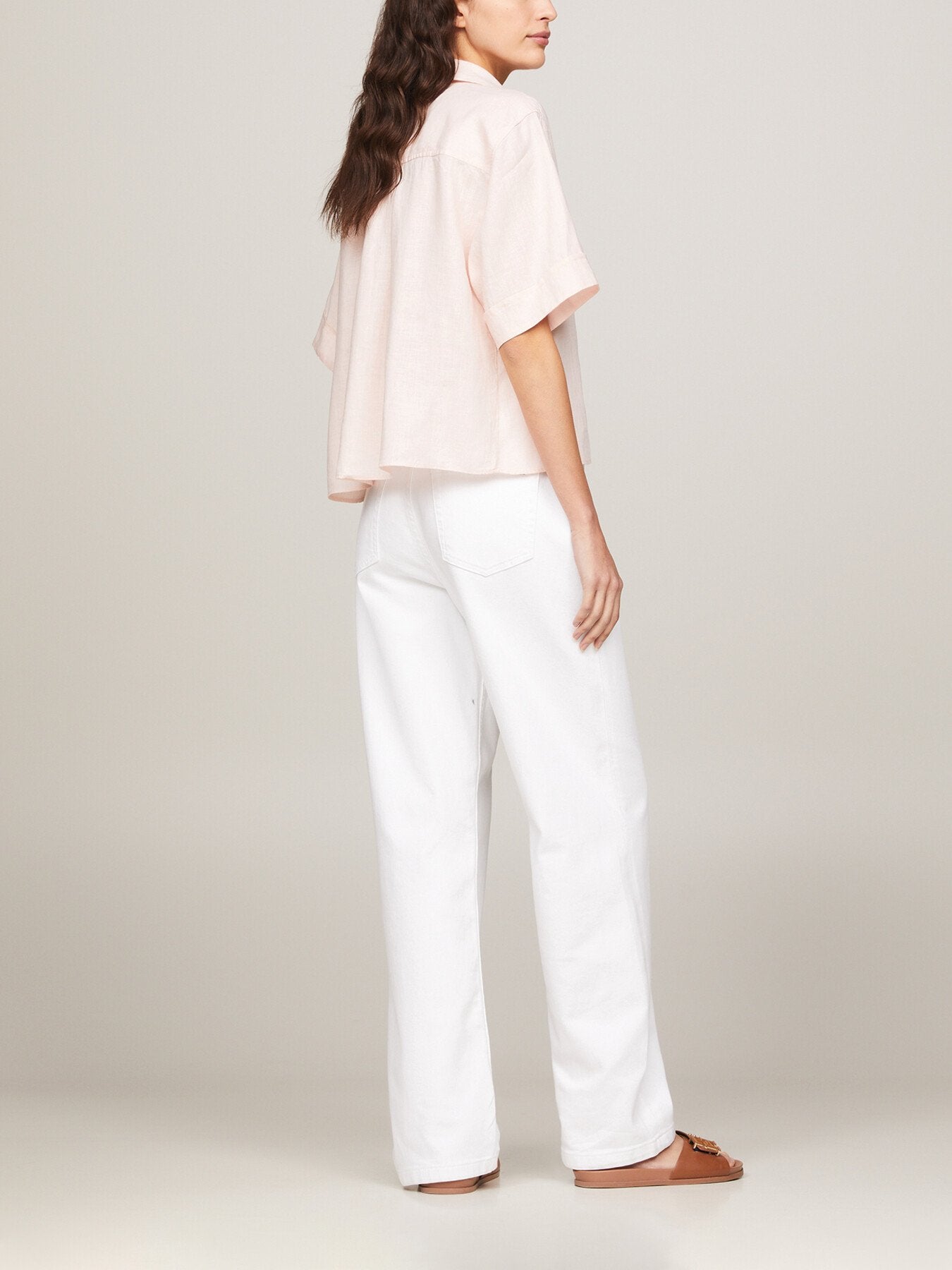 Linen Relaxed Fit Short Sleeve Shirt