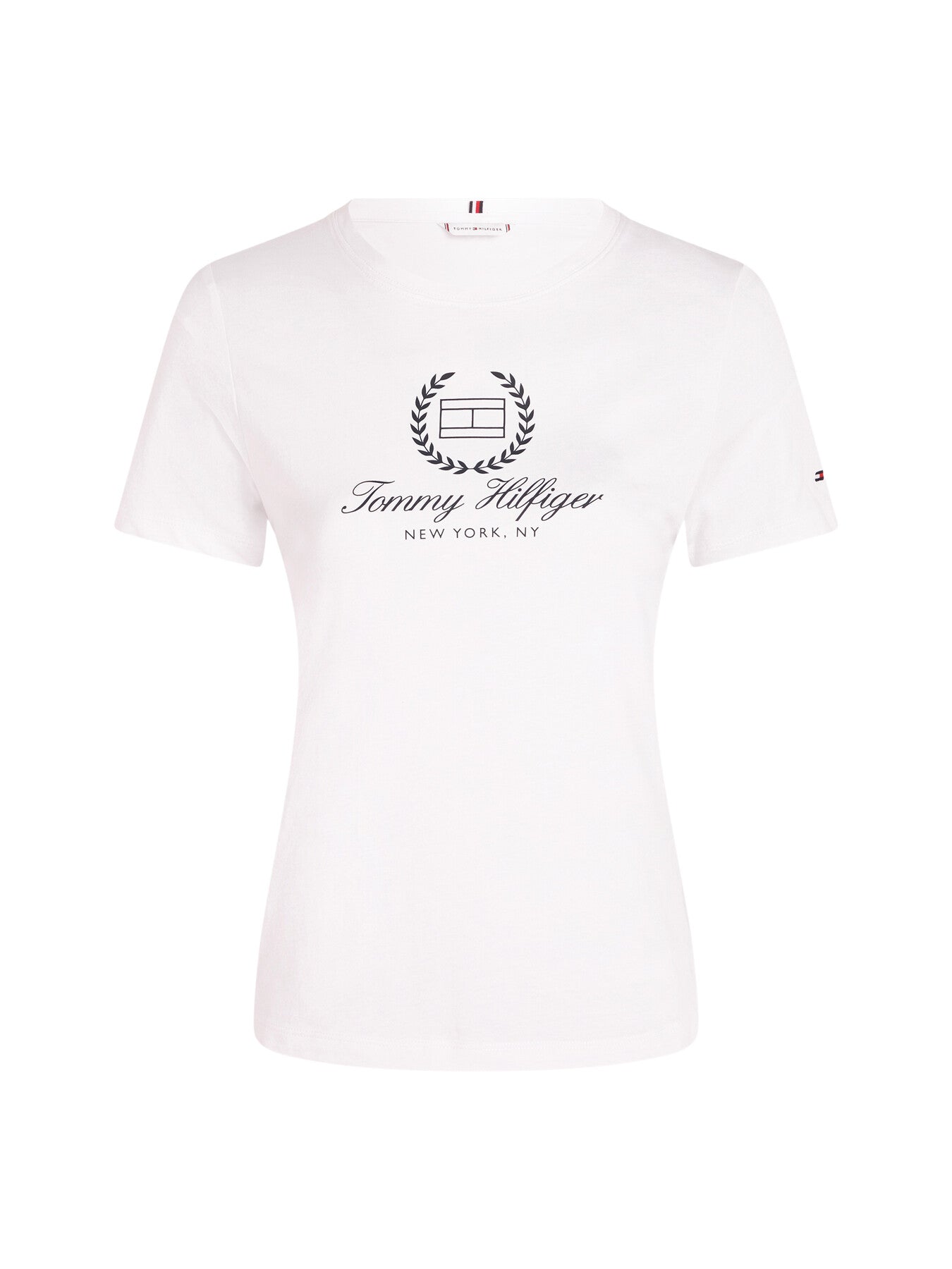 Crew Neck Logo Slim Fit T-Shirt