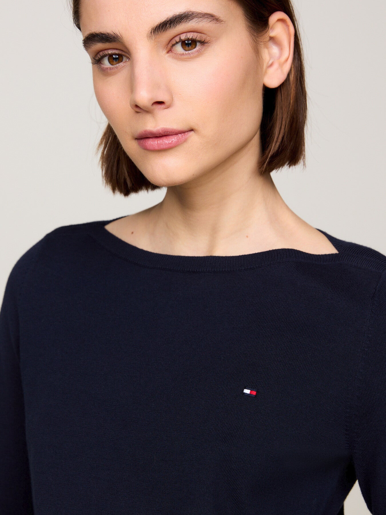 Boat Neck Jersey Sweatshirt